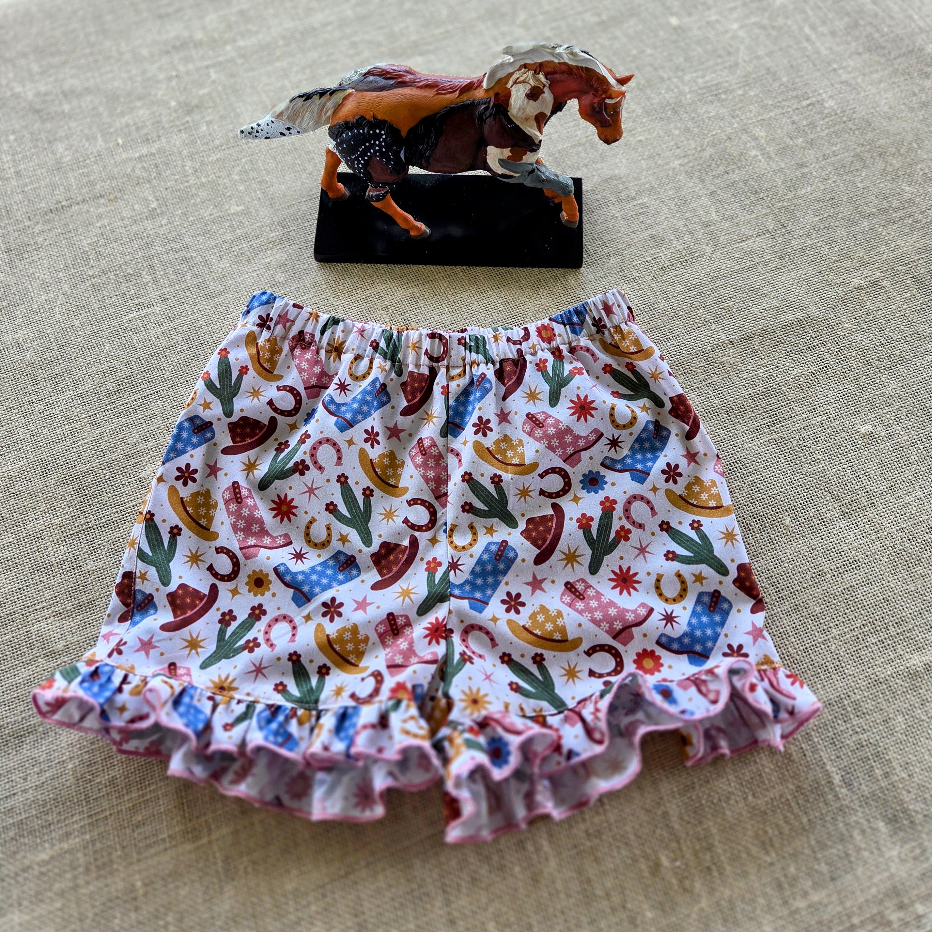 "Western Thrills & Frills" Shorts - Size 3 Years