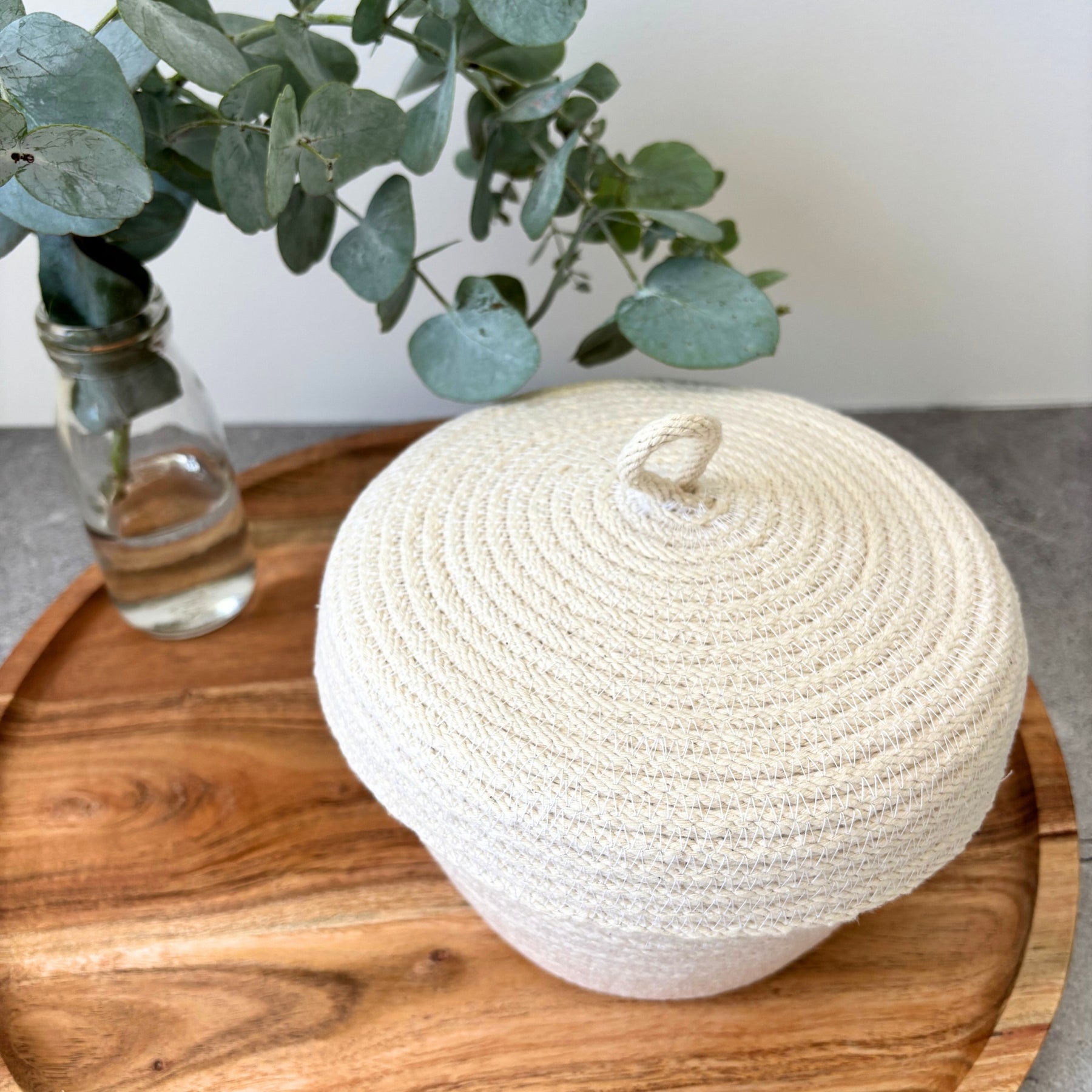 Rope Basket with Lid