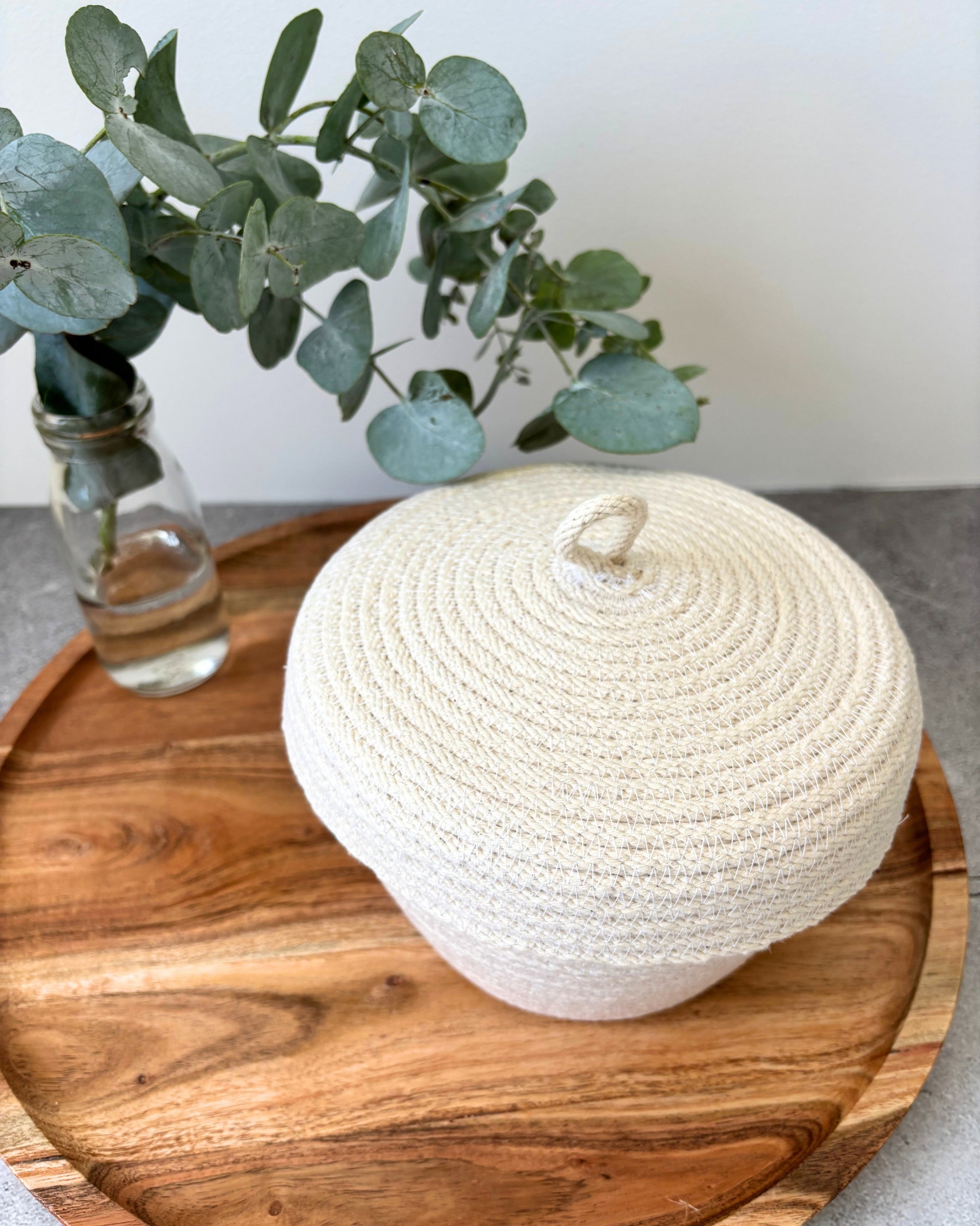 Rope Basket with Lid