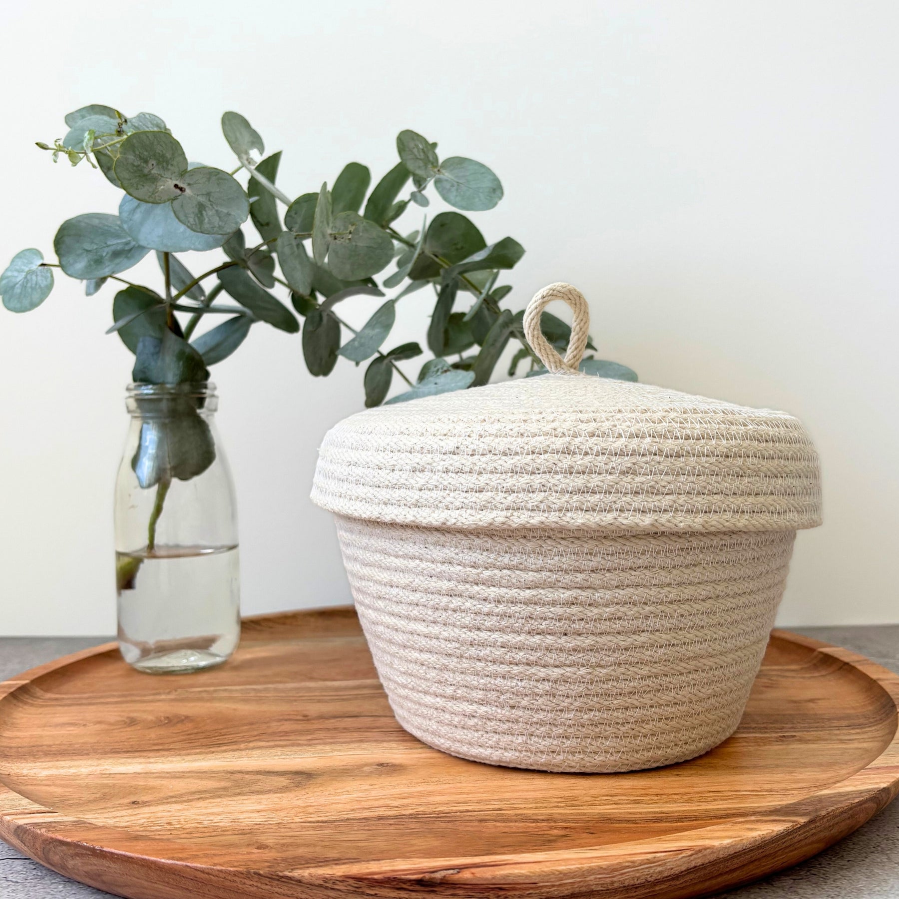 Rope Basket with Lid
