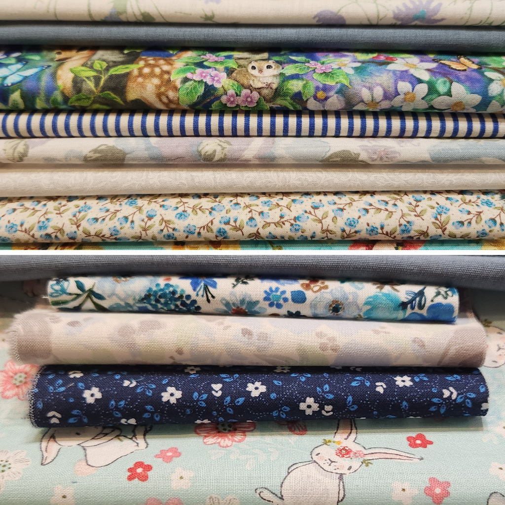 Slow Stitch Bundle - Beautiful Blues