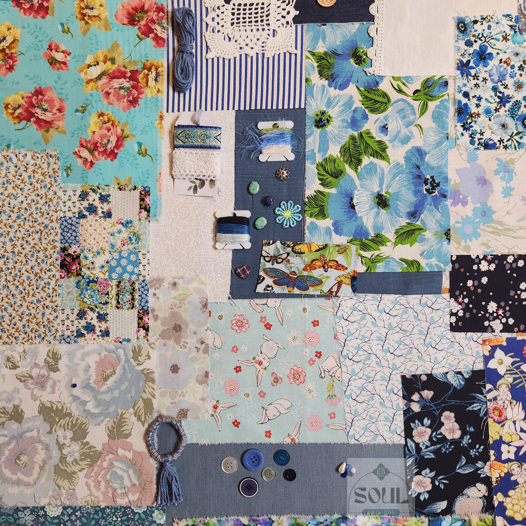 Slow Stitch Bundle - Beautiful Blues
