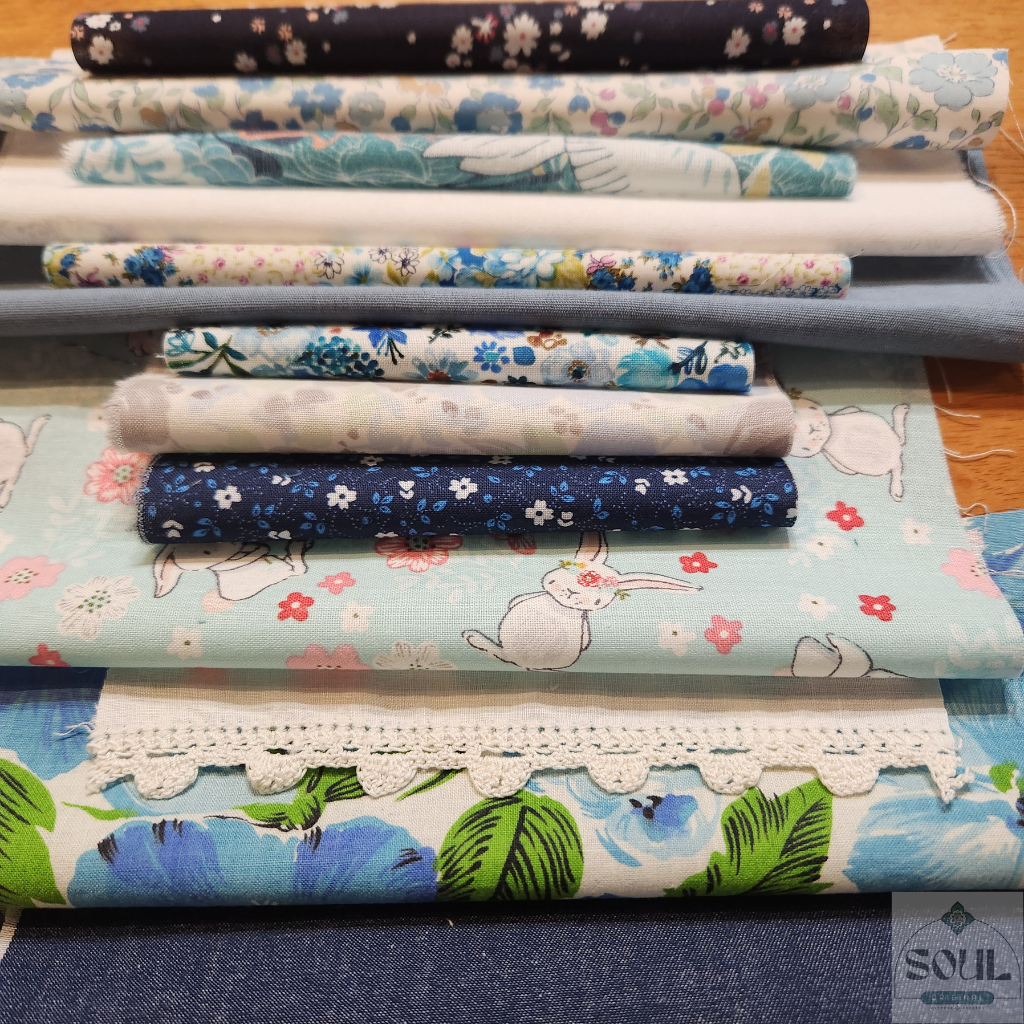 Slow Stitch Bundle - Beautiful Blues