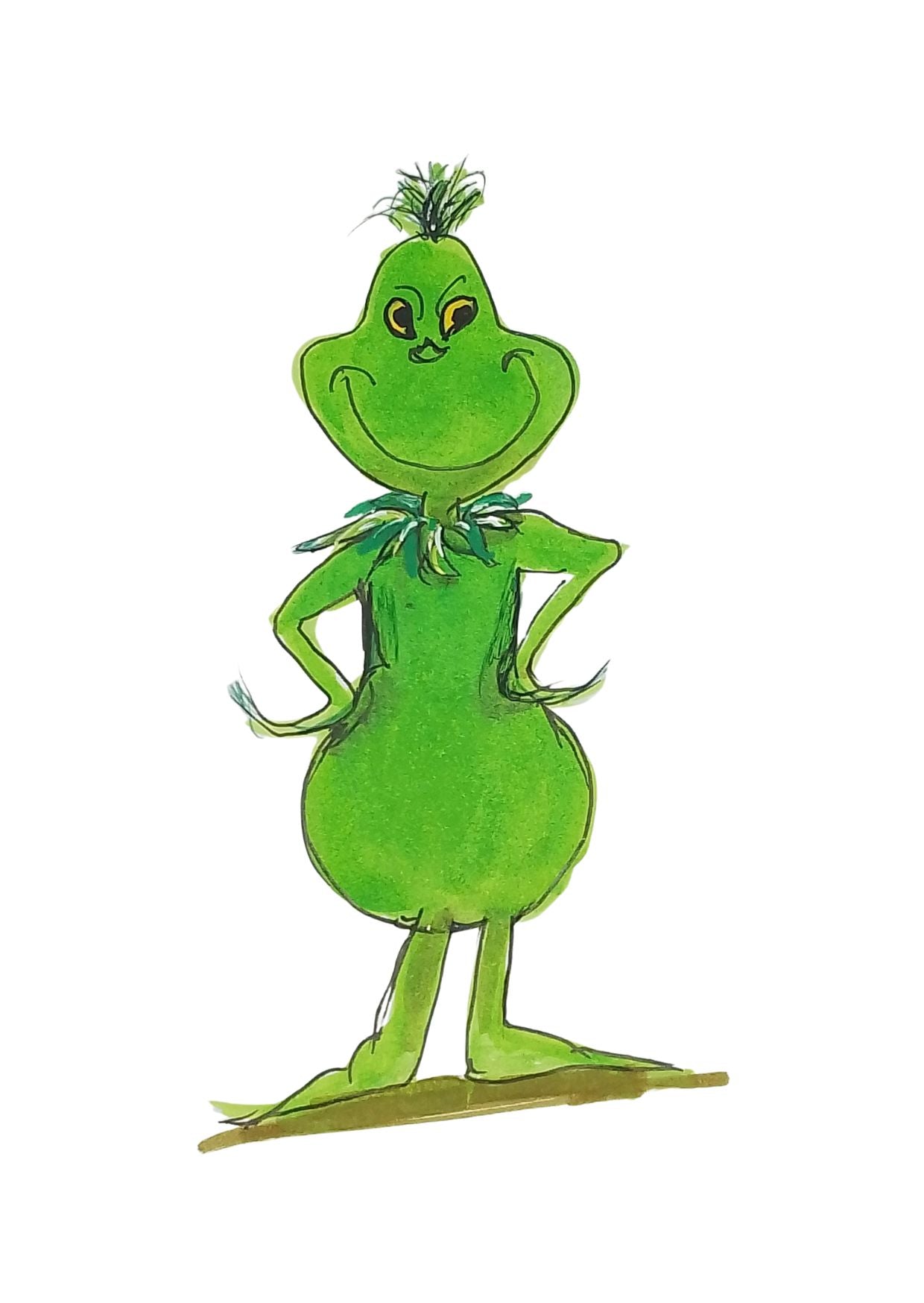 Grinch Christmas cards and tags