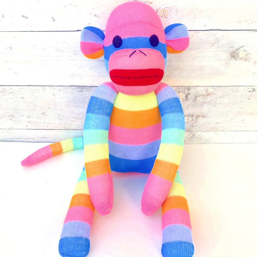 Mabel-Sock Monkey-Soft Toy-Softie-1