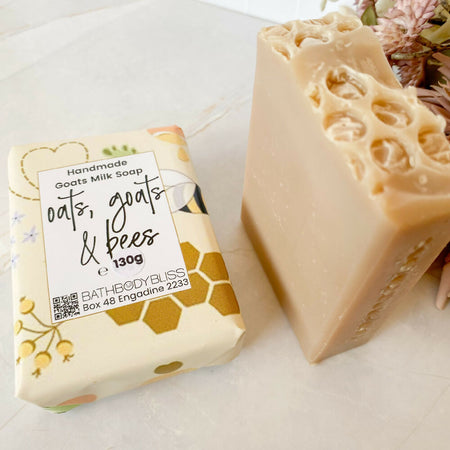 Oats Goats & Bees Handmade Soap, Goatsmilk Soap, Scented Soap