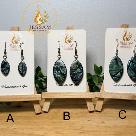 Verdigris Collection | Artisan Polymer Clay Earrings