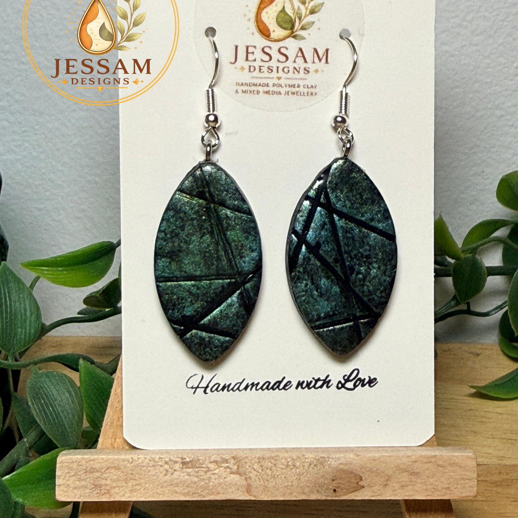 Verdigris Collection | Artisan Polymer Clay Earrings