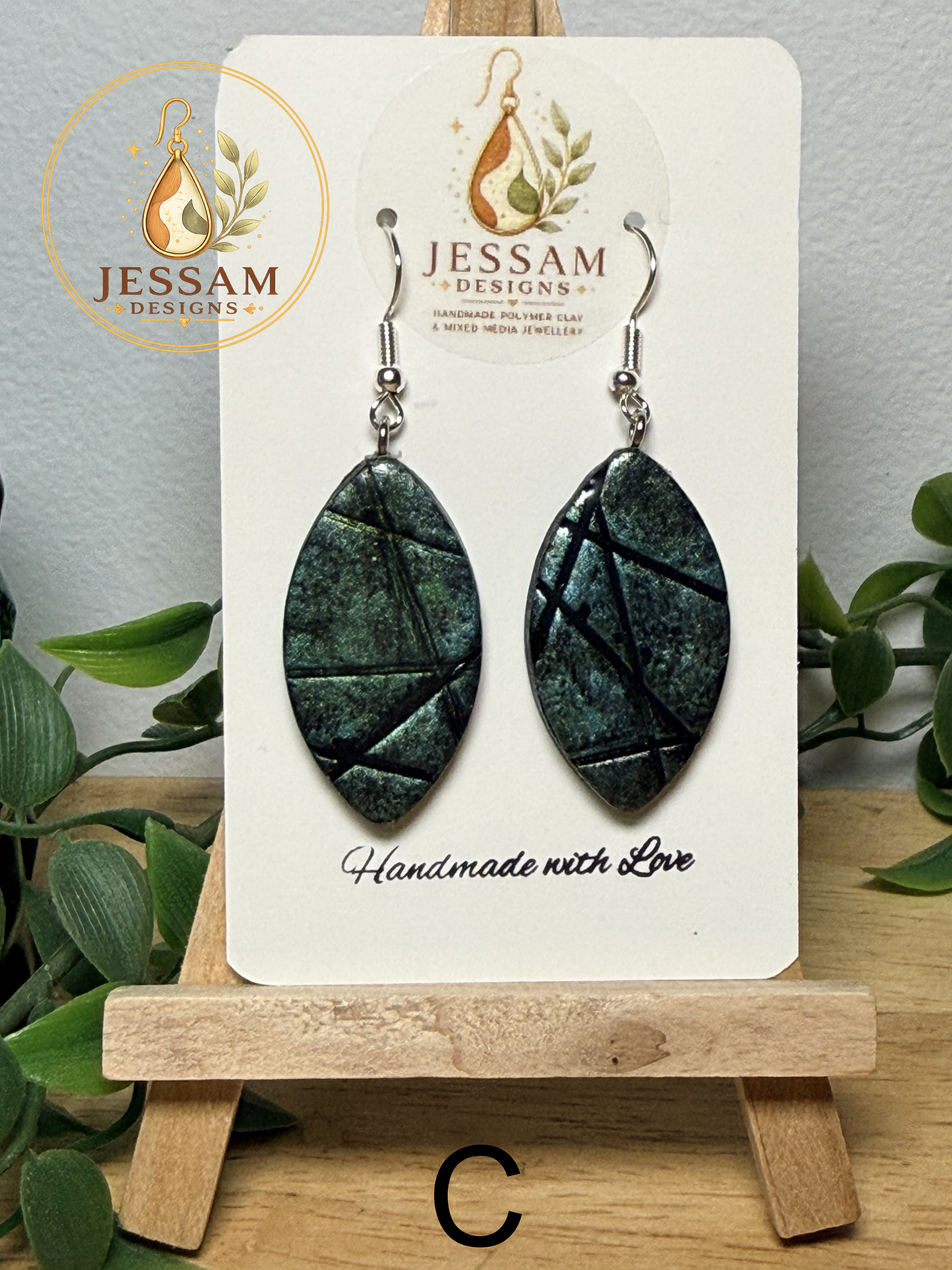 Verdigris Collection | Artisan Polymer Clay Earrings