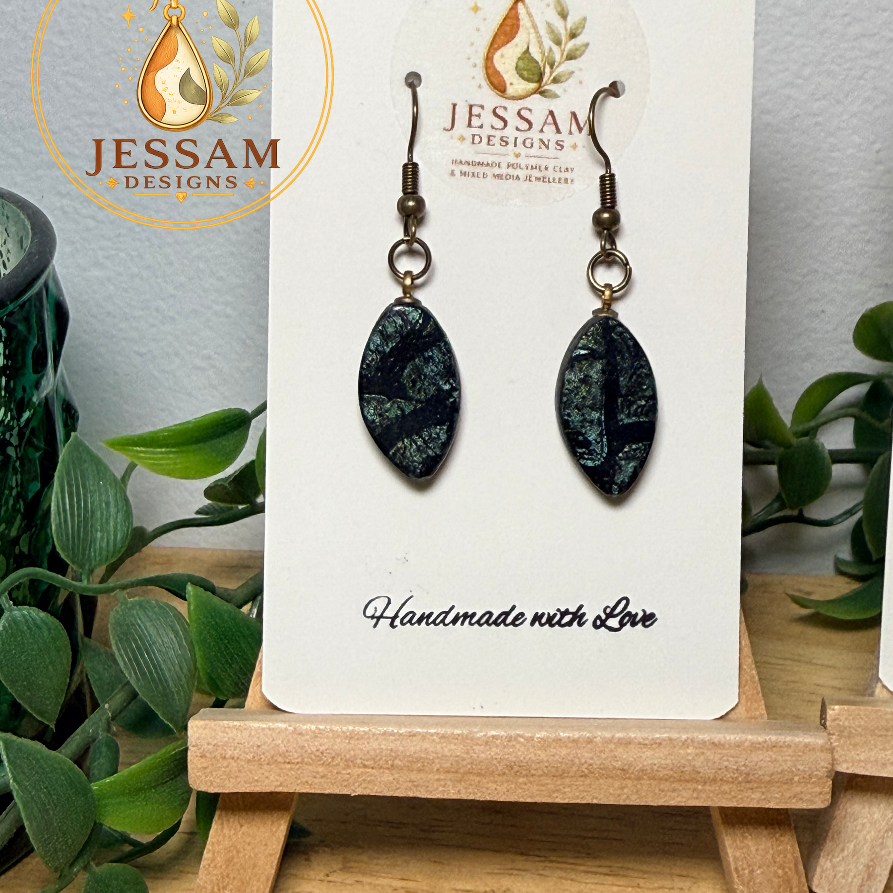 Verdigris Collection | Artisan Polymer Clay Earrings