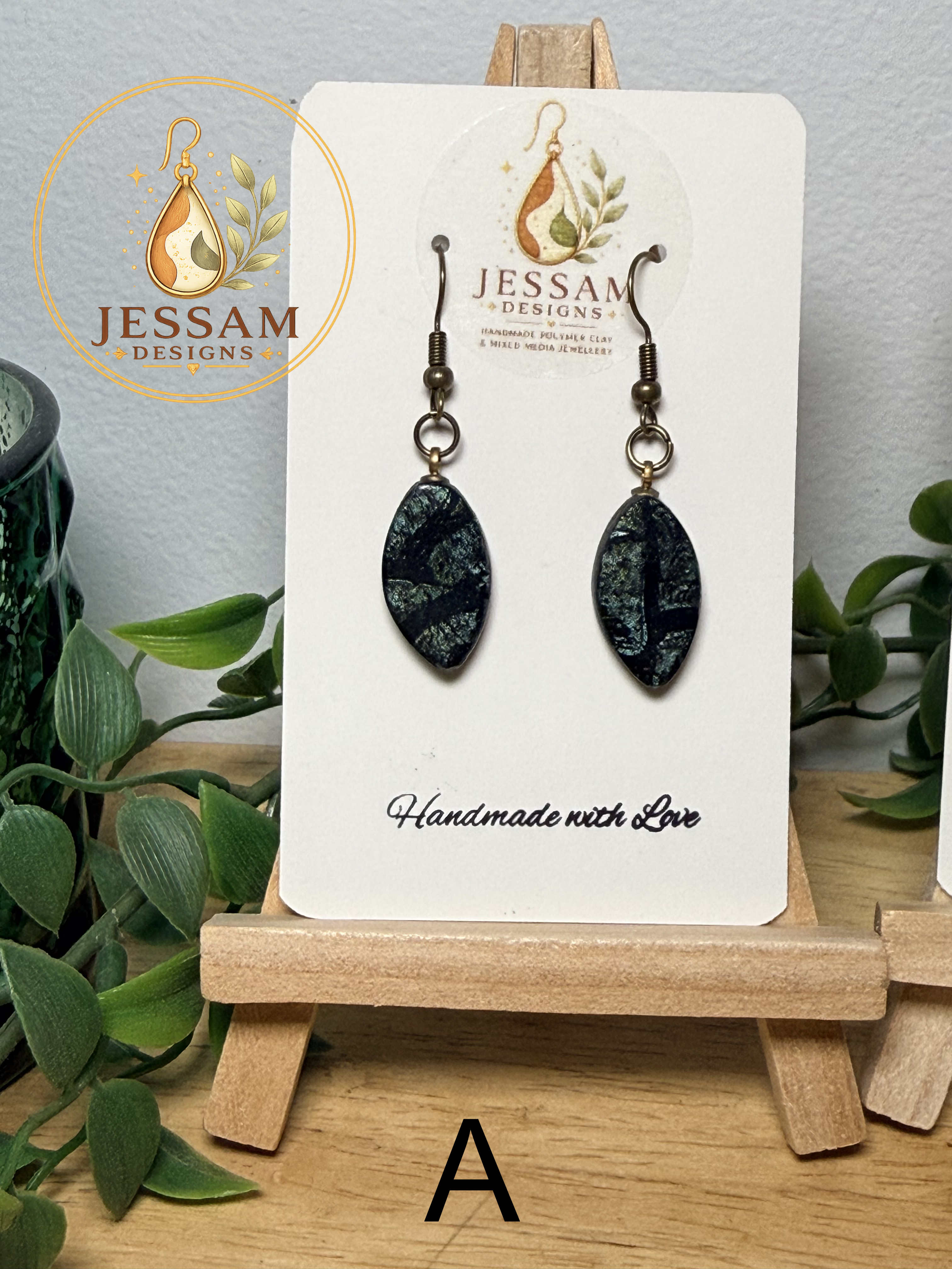 Verdigris Collection | Artisan Polymer Clay Earrings
