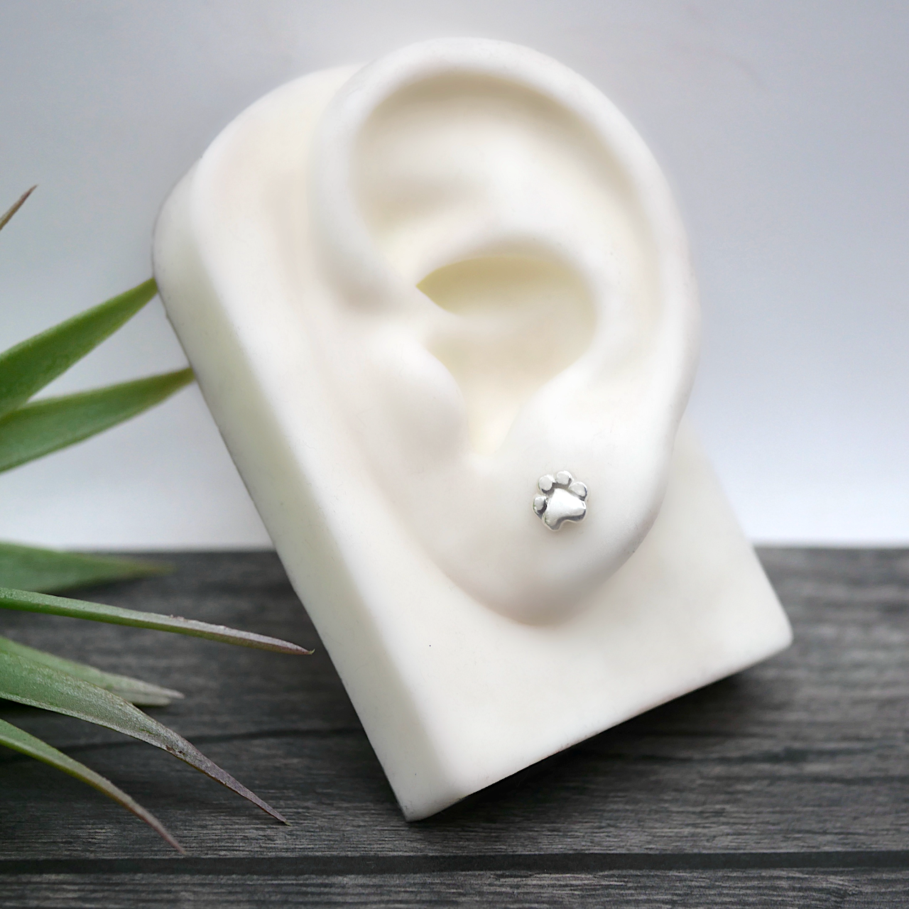 Pet Lover Studs - Handmade Sterling Silver Studs - Mismatched or Matching Pair