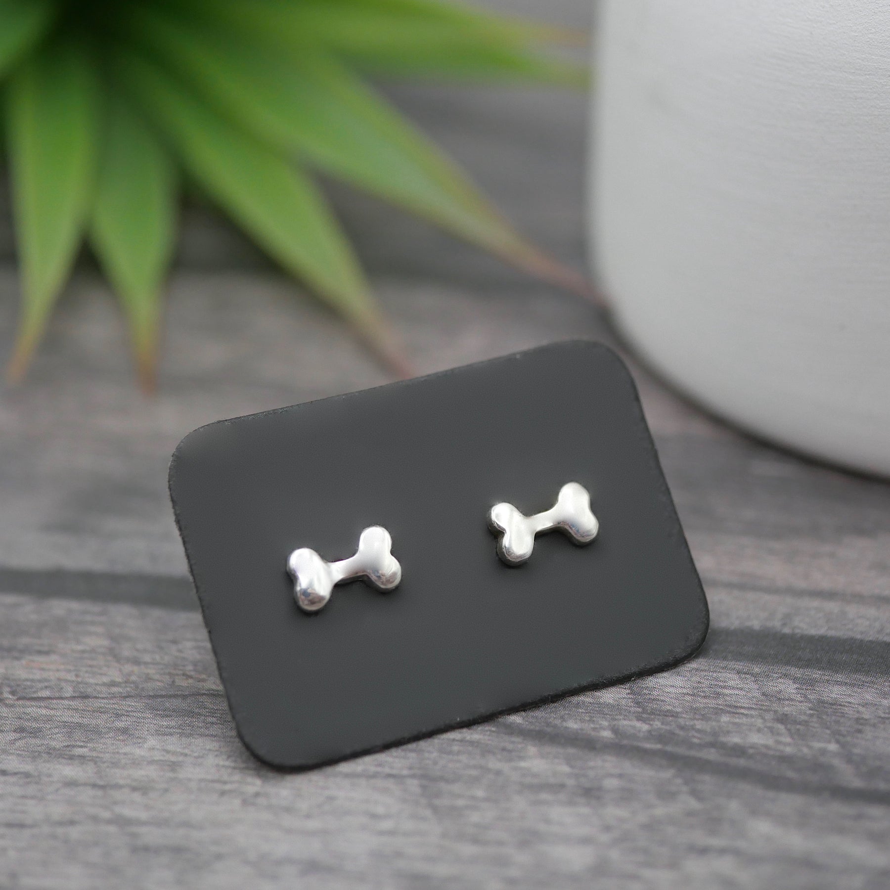 Pet Lover Studs - Handmade Sterling Silver Studs - Mismatched or Matching Pair