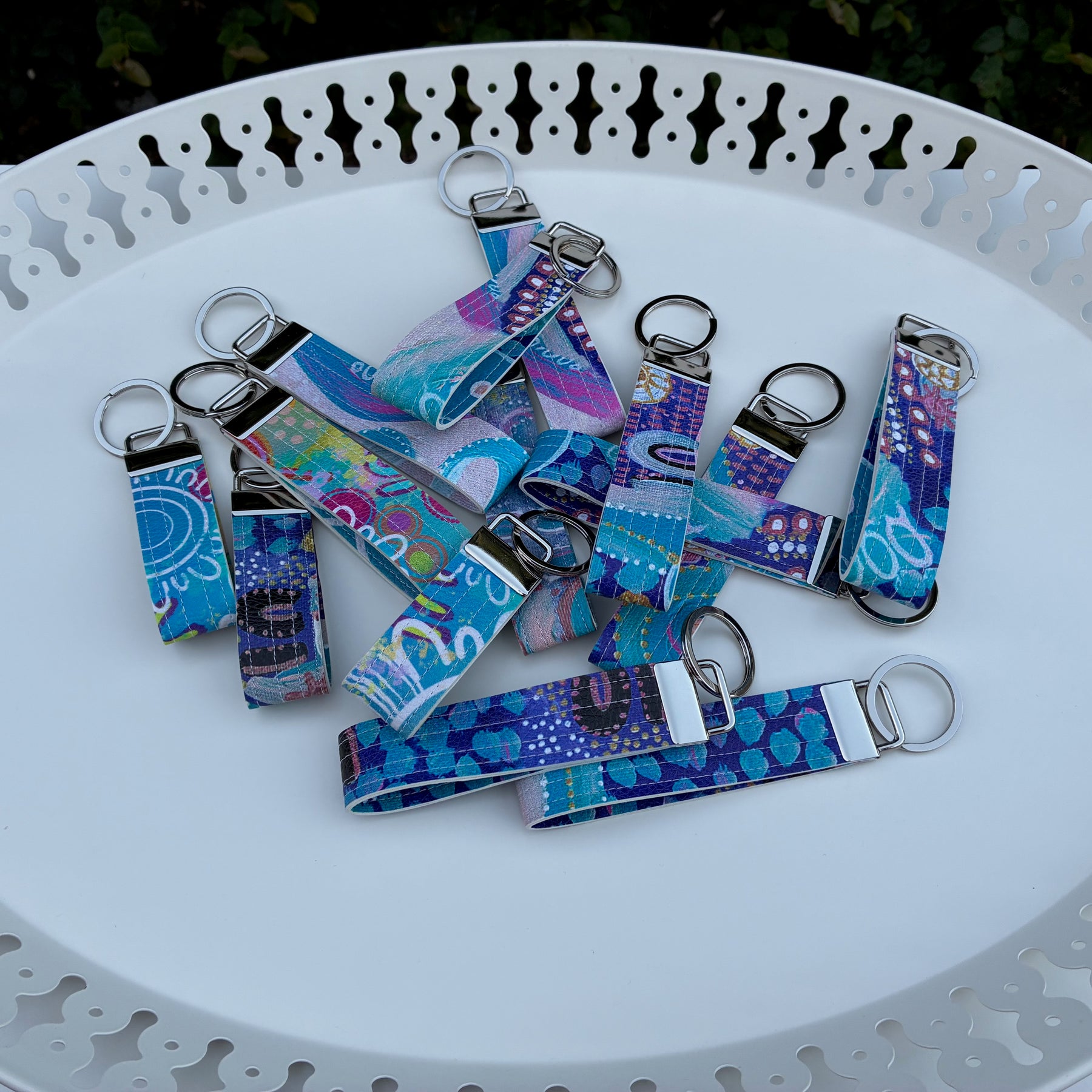 Indigenous Wristlet Key fobs - Boogle Jarjums (Val Smith Art)  | Ready to ship | FREE Postage