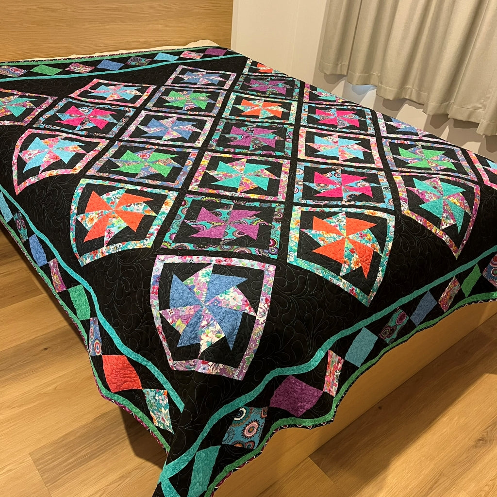 handmade patchwork quilt australia - queen sized
