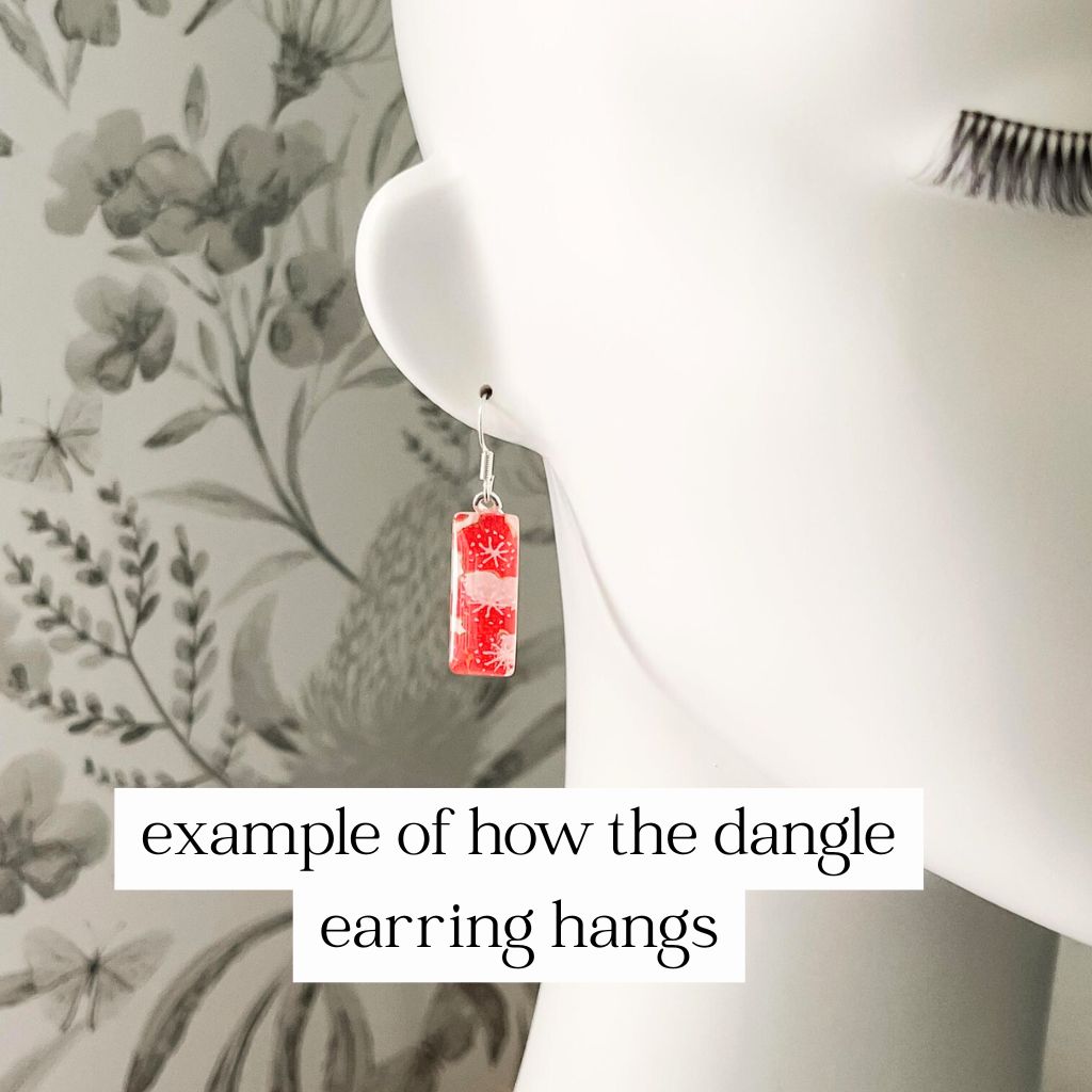 Orange and Gold Earrings • Leaf Collection • Handmade with Japanese Papers