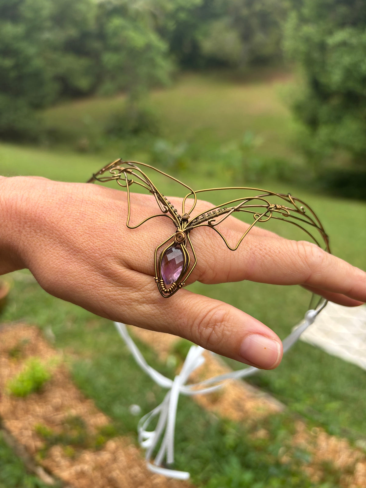 Amethyst Crystal elven fairy fantasy crown