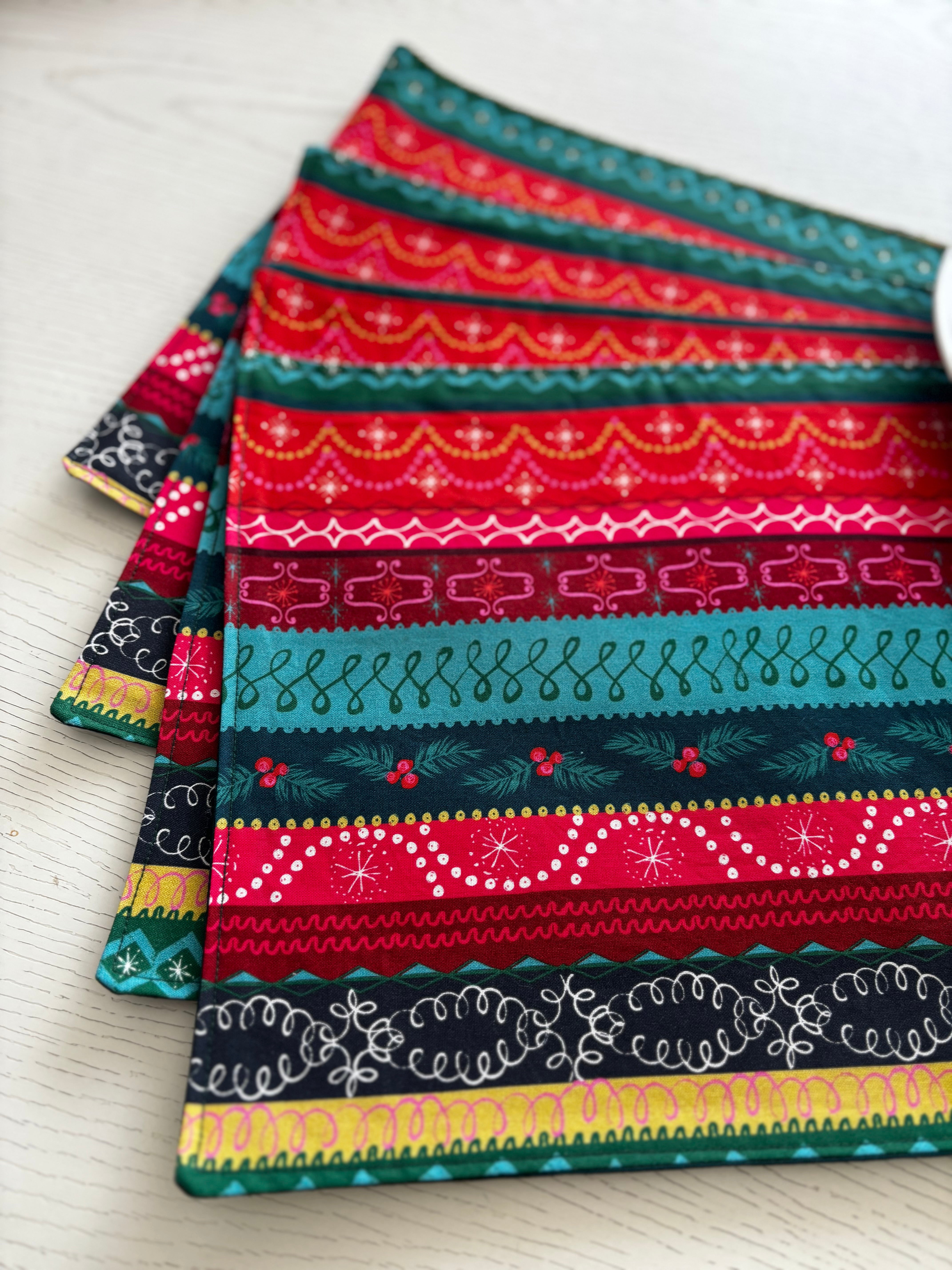 Christmas Placemats set 4, Sustainable keepsake