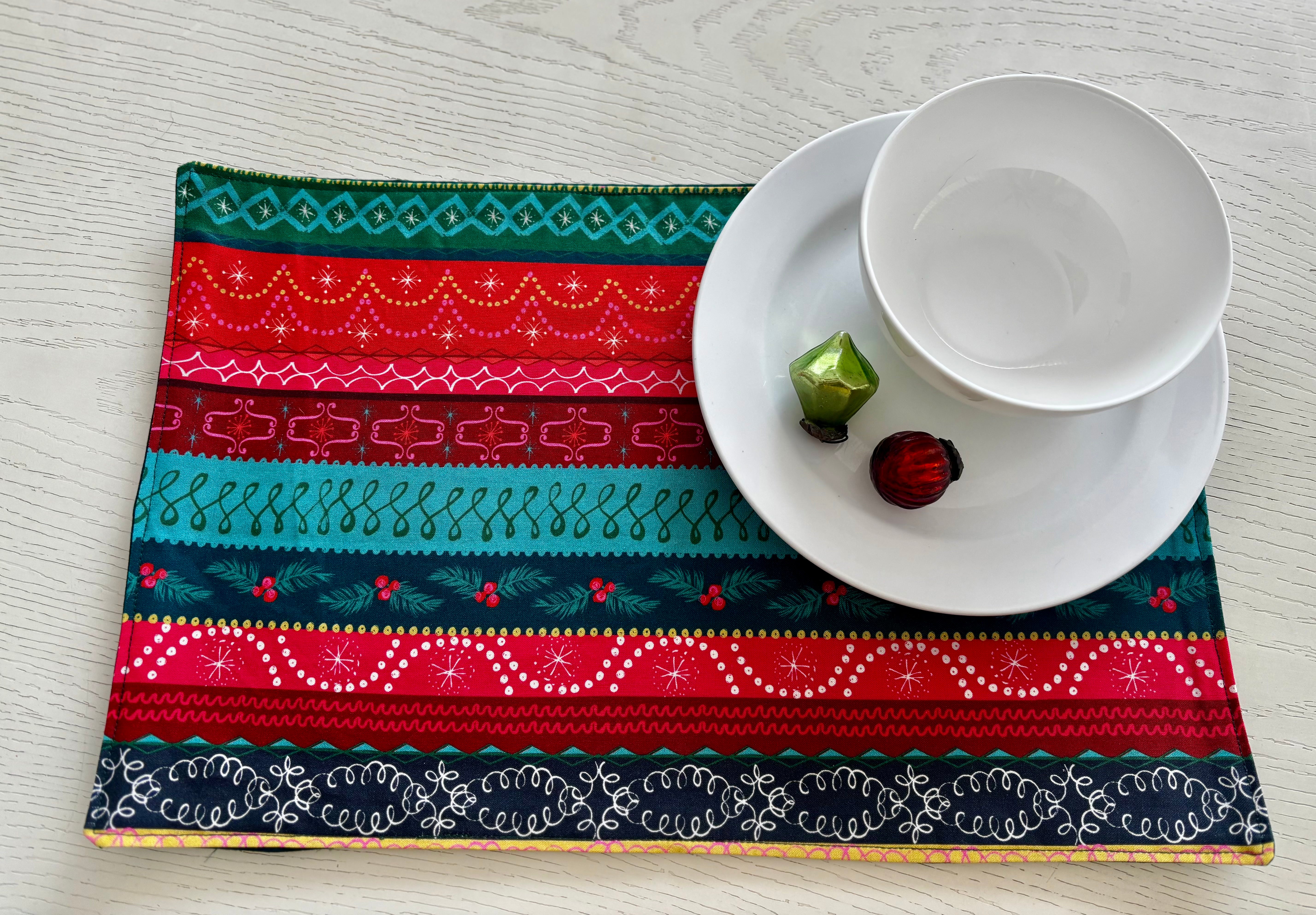 Christmas Placemats set 4, Sustainable keepsake