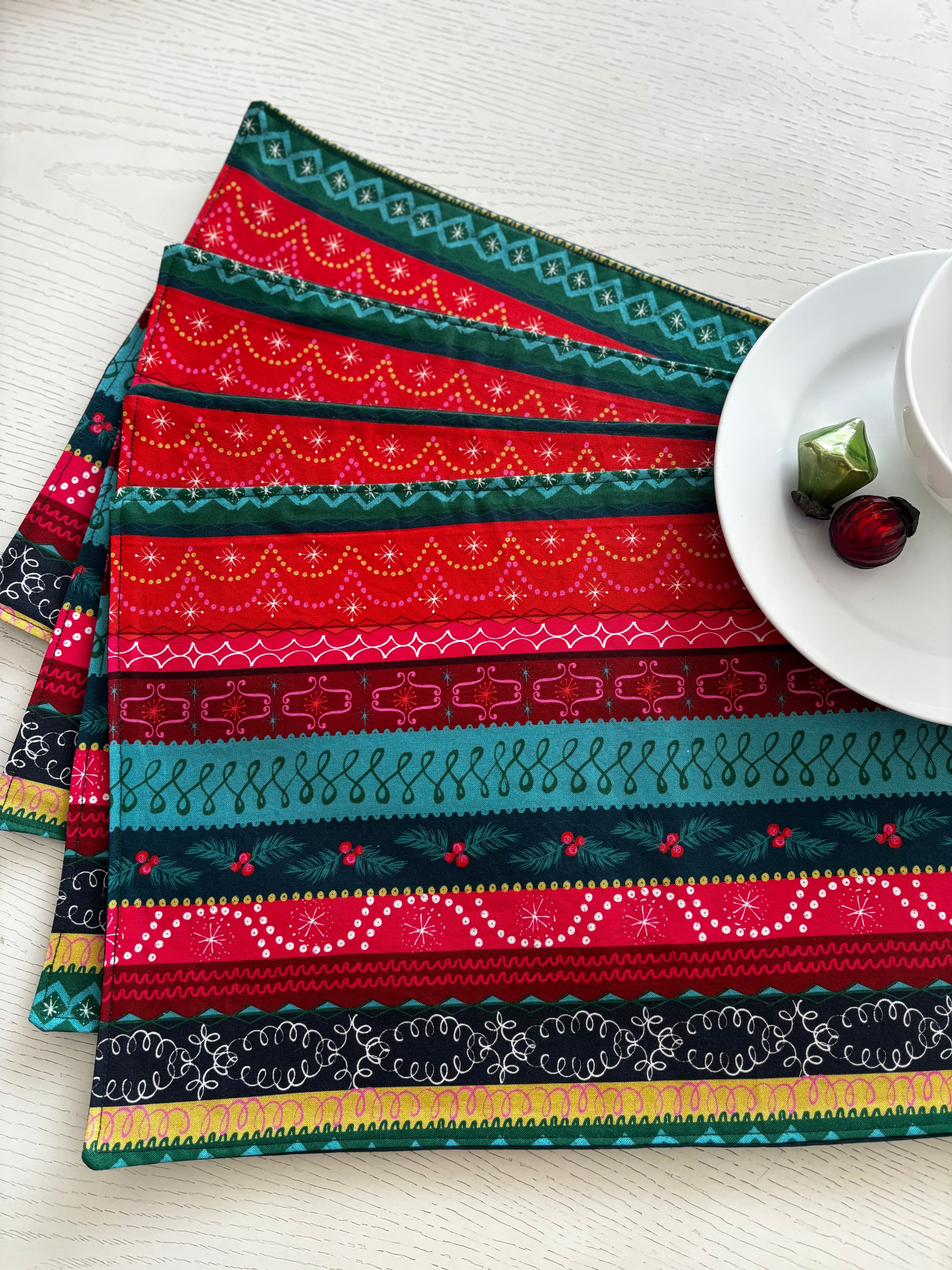 Christmas Placemats set 4, Sustainable keepsake