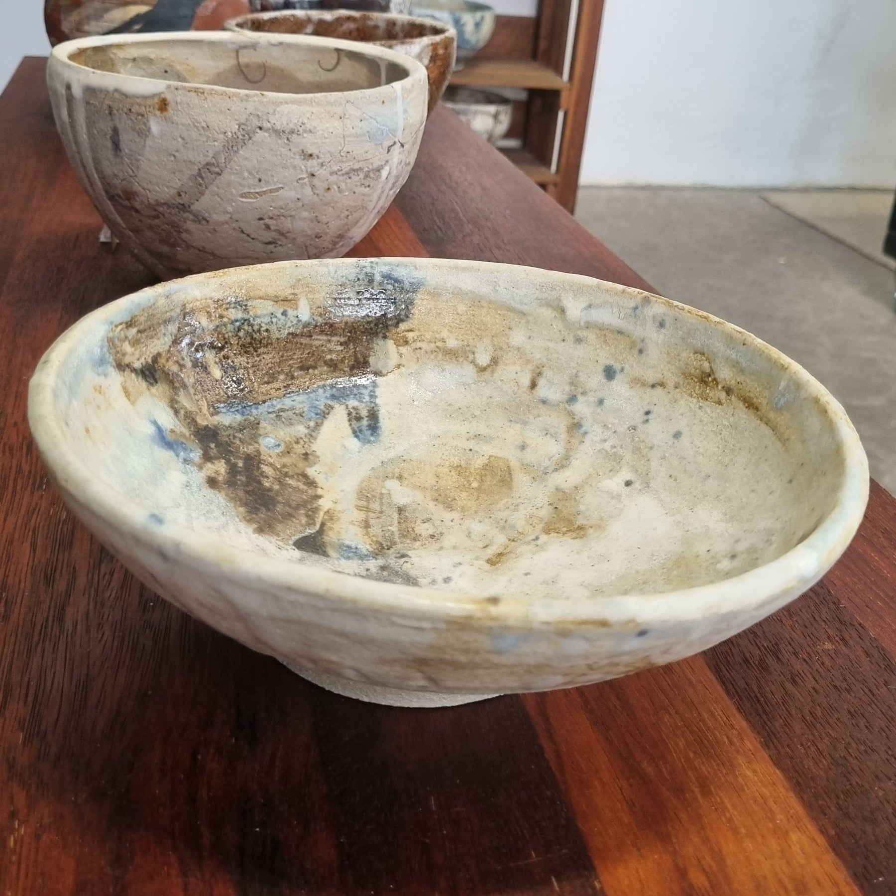 Storm Ocean , hand made ceramic bowl