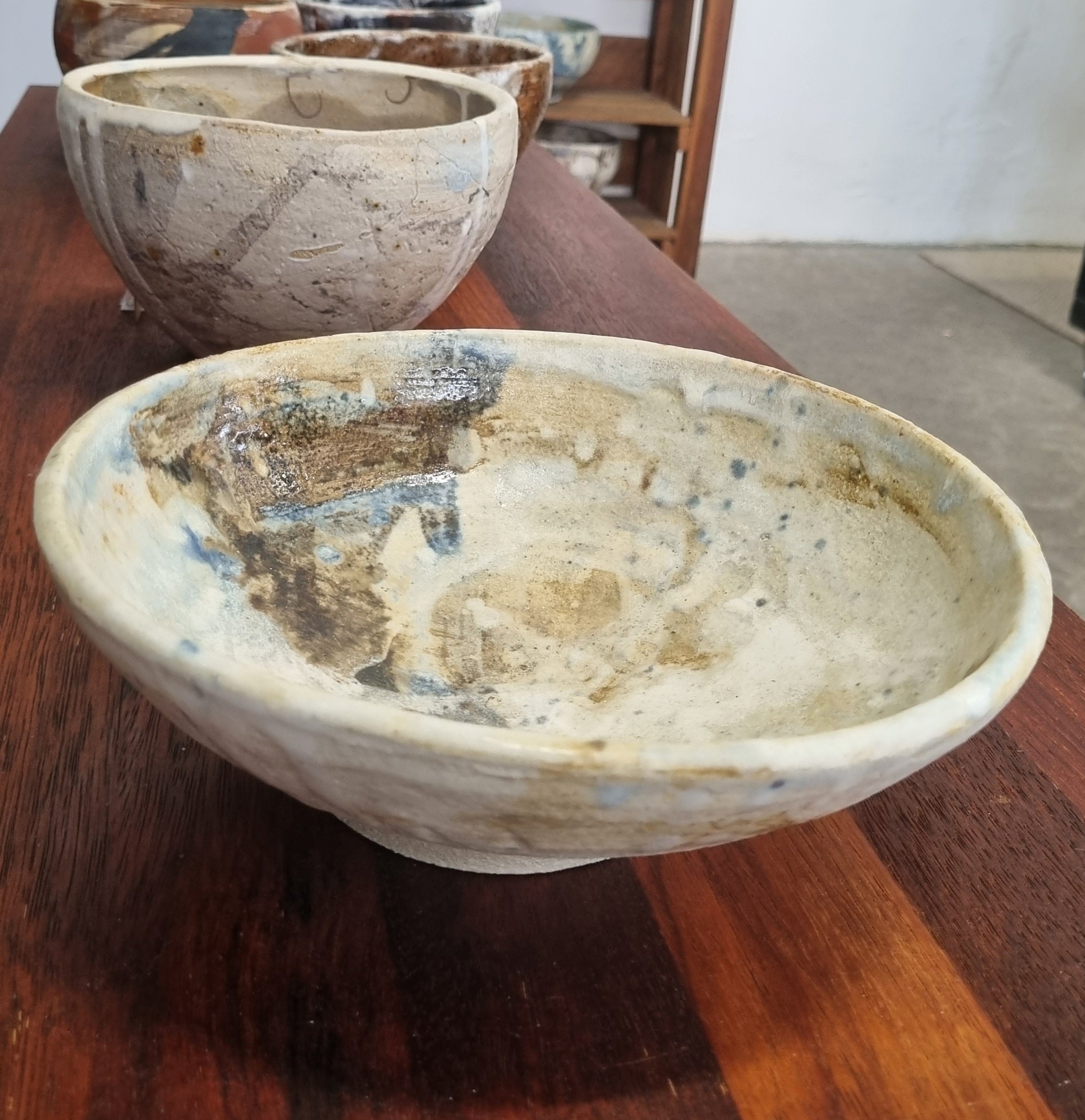 Storm Ocean , hand made ceramic bowl