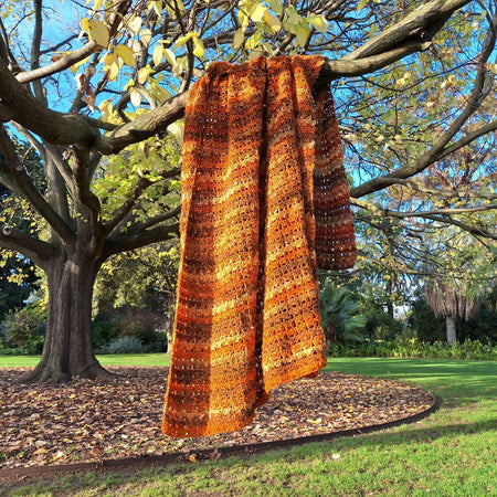 Autumn in the Hills Crochet Blanket