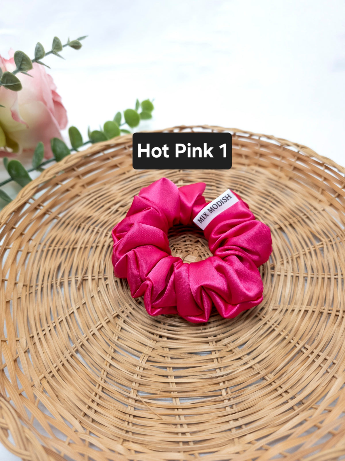 Regular Satin Scrunchies, Handmade hair ties, Ponytail Bands