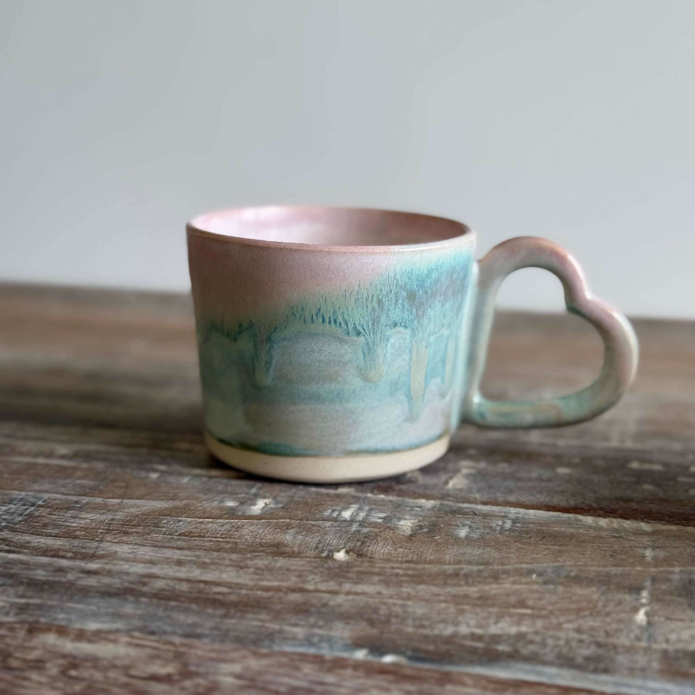 Australian-Ceramic-Artist-Ana-Ceramica-Home-Decor-Kitchen-and-Dining -Cups-and-Glassware-Sweetheart-Cup-Set-of-2-Pink-Turqoise-Blush-Wedding-Engagement-Anniversary-Present-Wheel-Thrown-Pottery