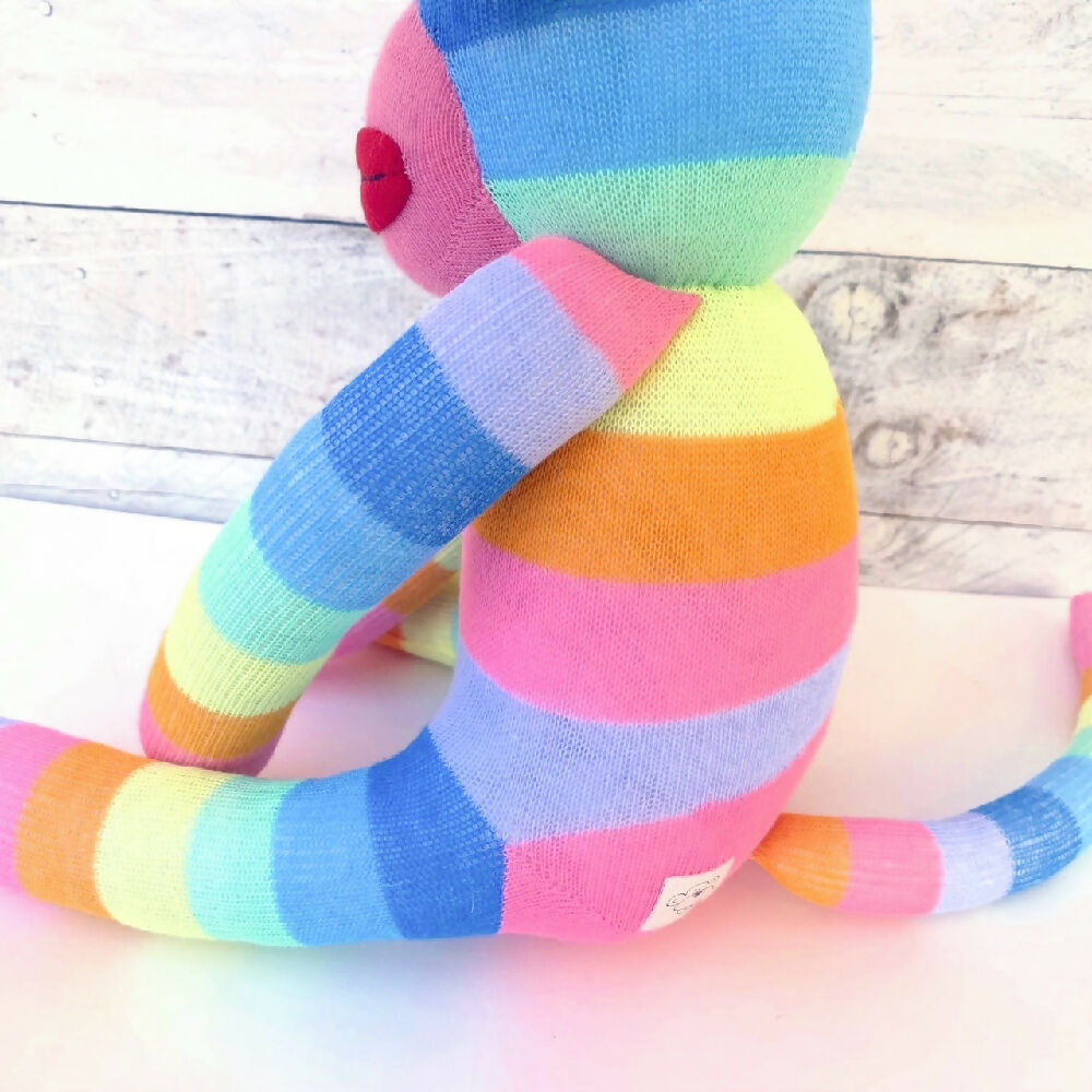 Mabel-Sock Monkey-Soft Toy-Softie-4