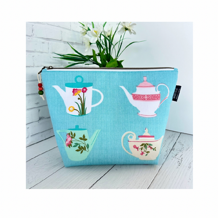 Zipper Pouch - Extra Large - Teapots