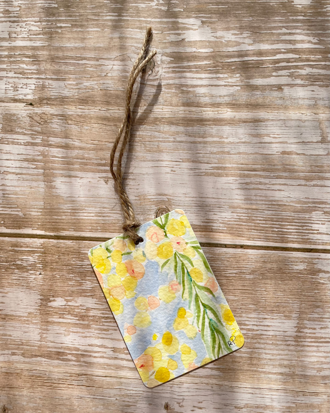Original Handmade Watercolour Gift Tags (Set of 4) I Wattle Collection