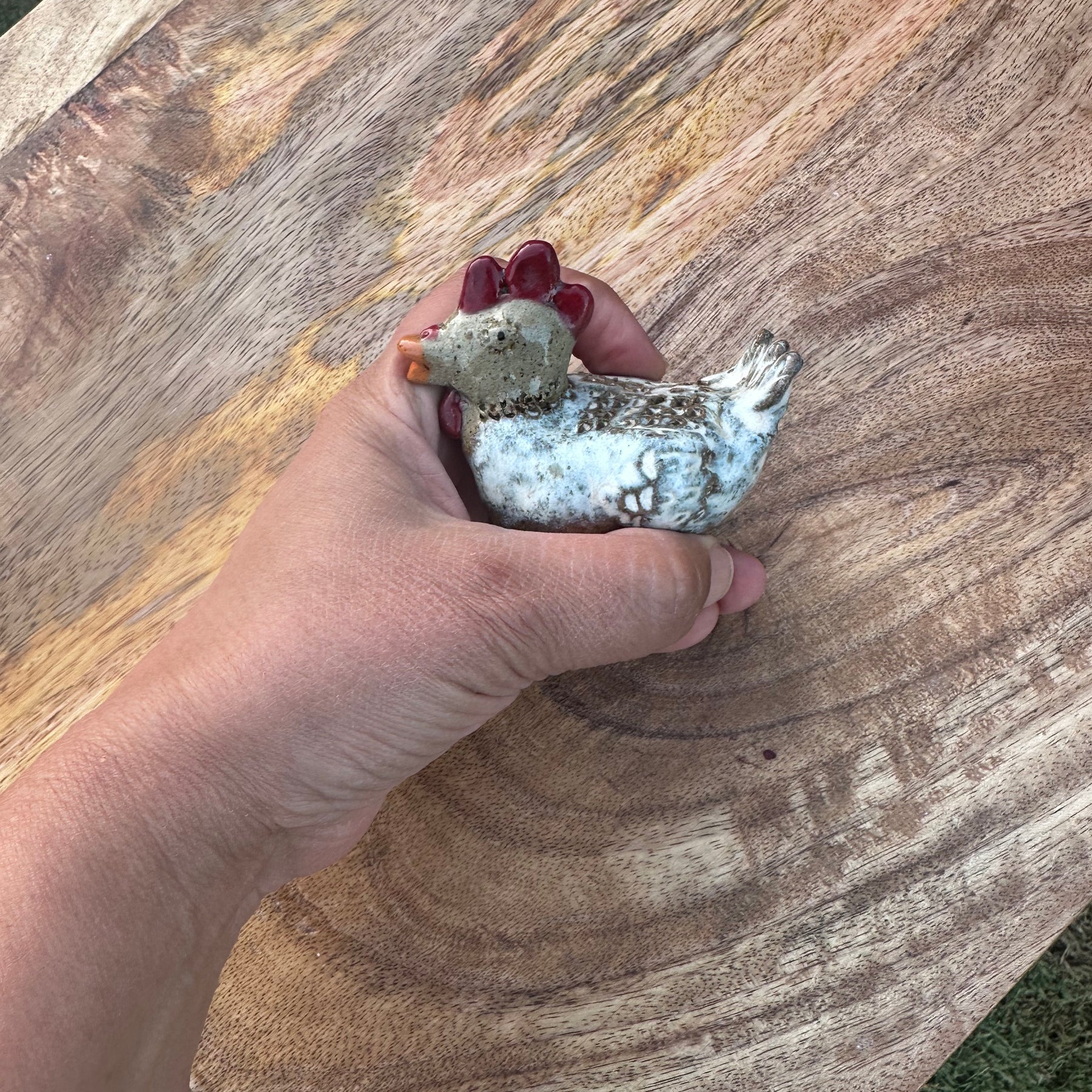 Ceramic Speckled Hen