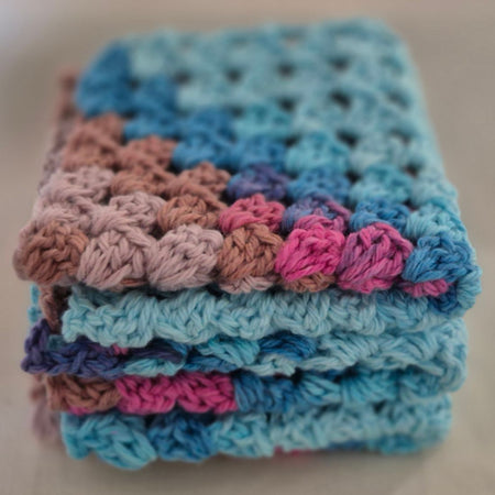 Hand Made Crochet Soft Face & Body Washers