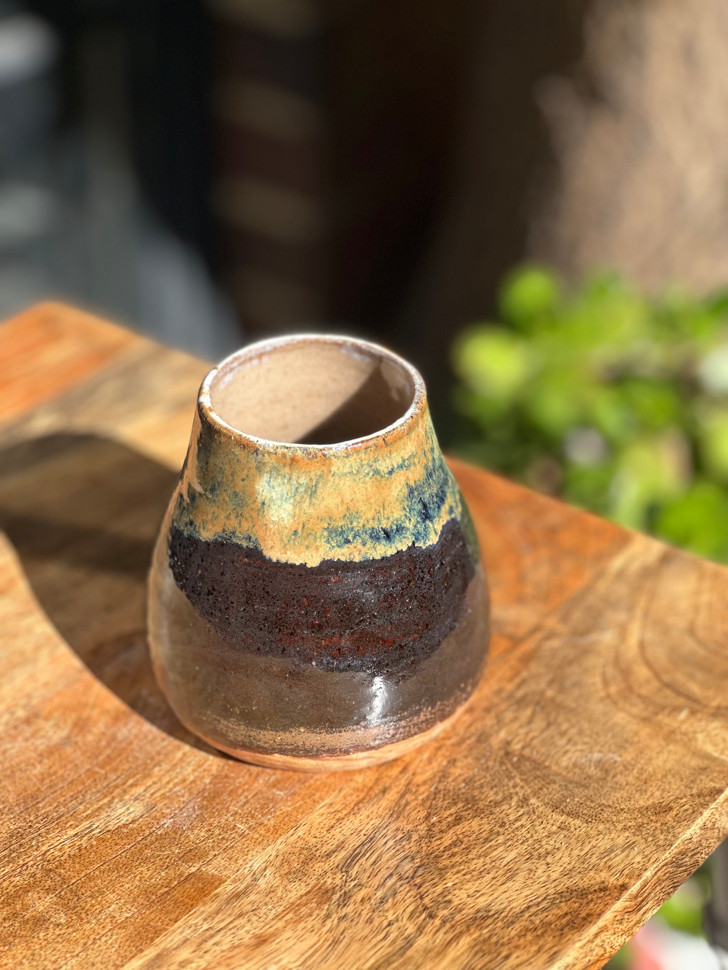 Tigers Eye Stoneware Vessel