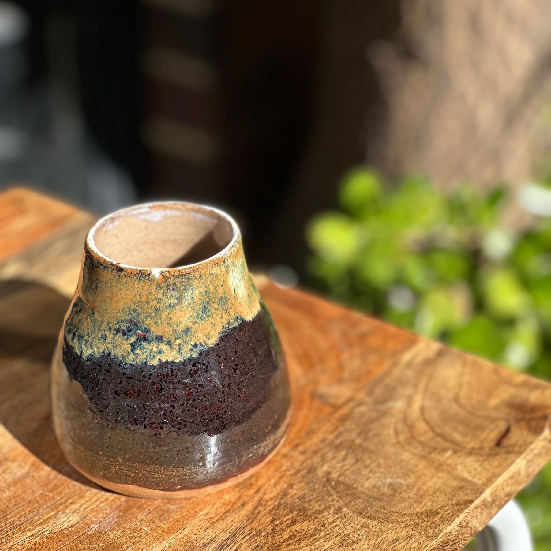 Tigers Eye Stoneware Vessel