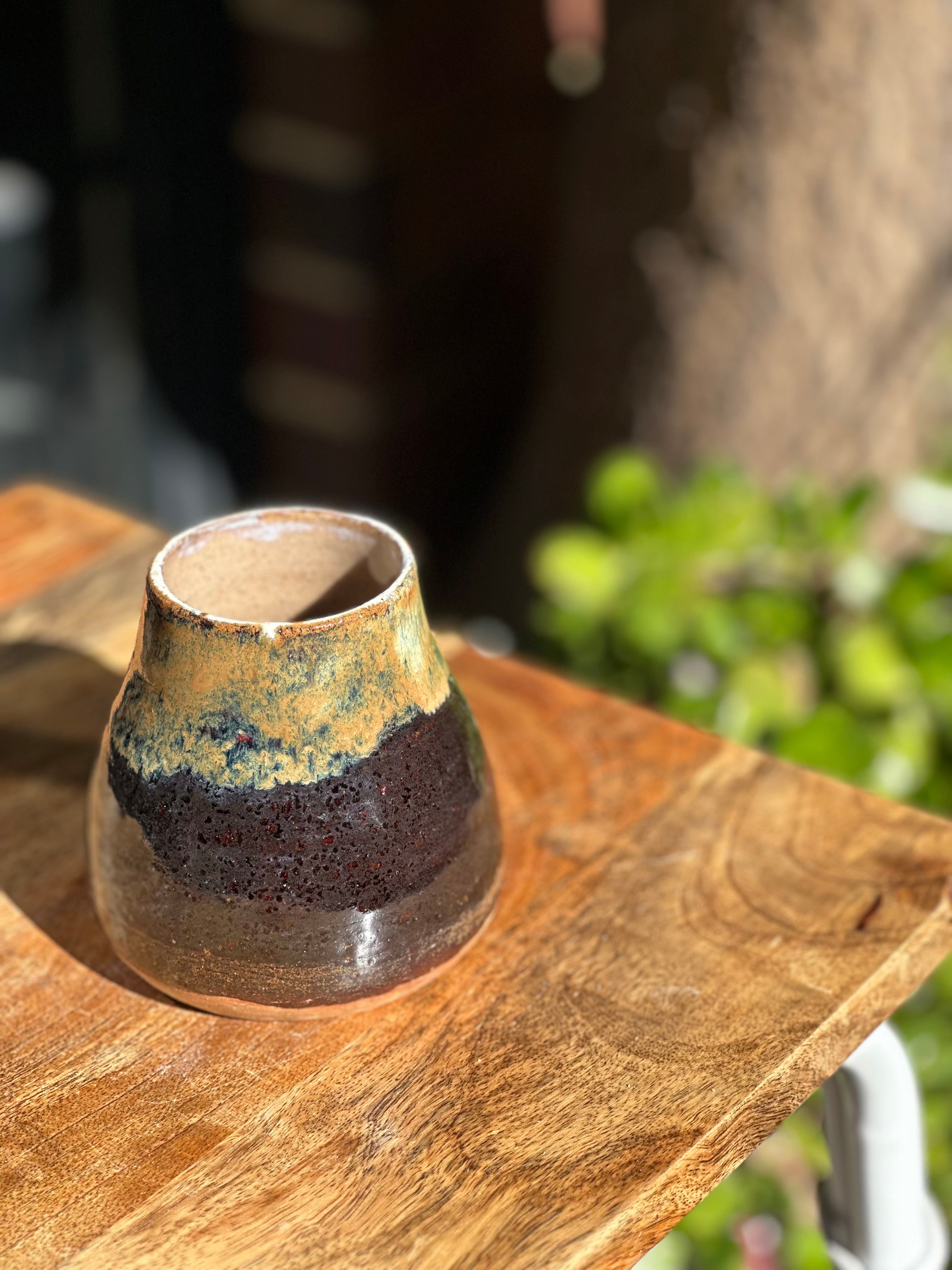 Tigers Eye Stoneware Vessel