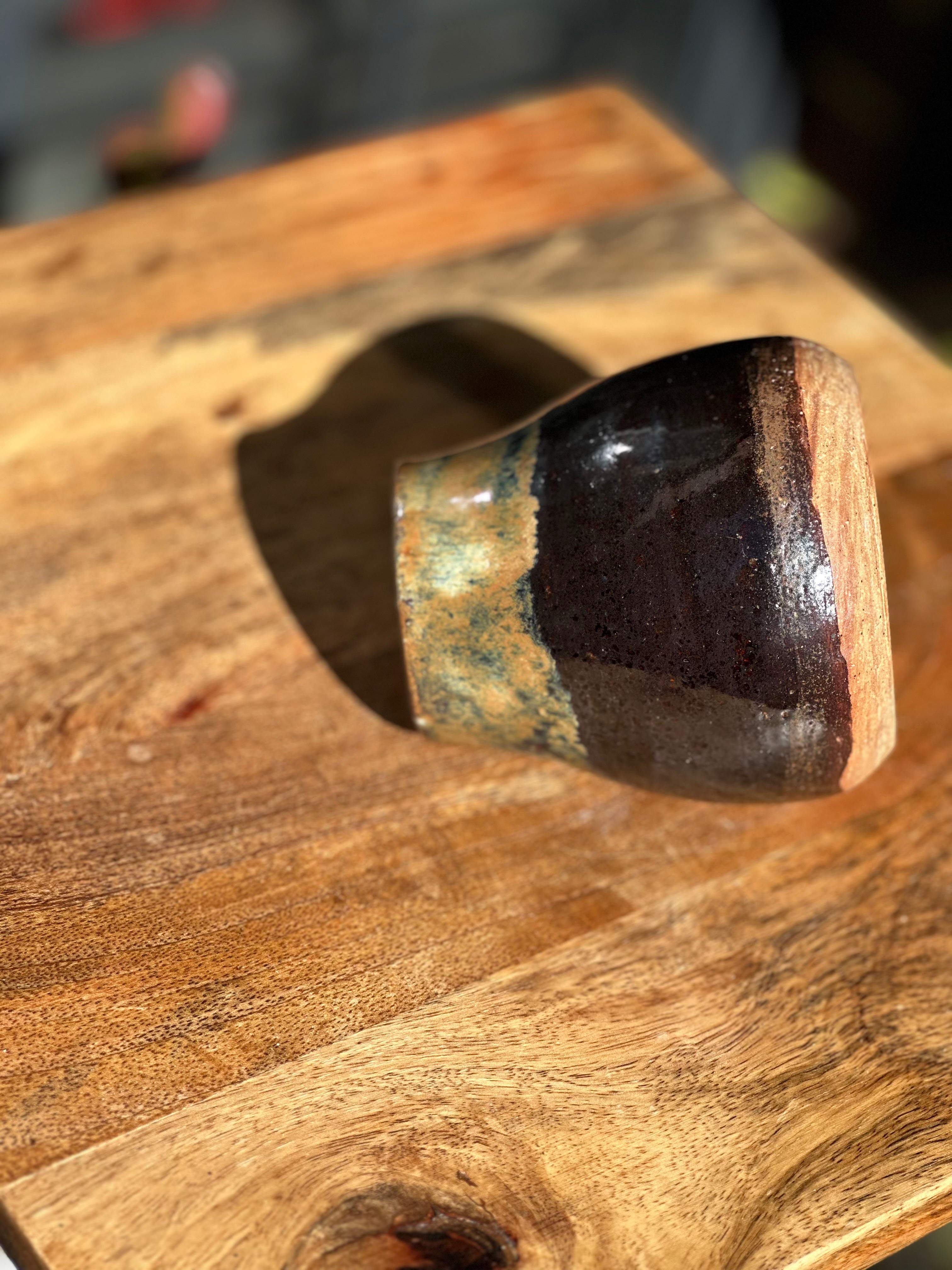 Tigers Eye Stoneware Vessel