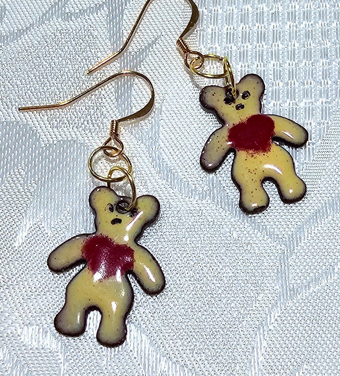 Tiny Teddy Handmade in Metal. So cute! FREE POST