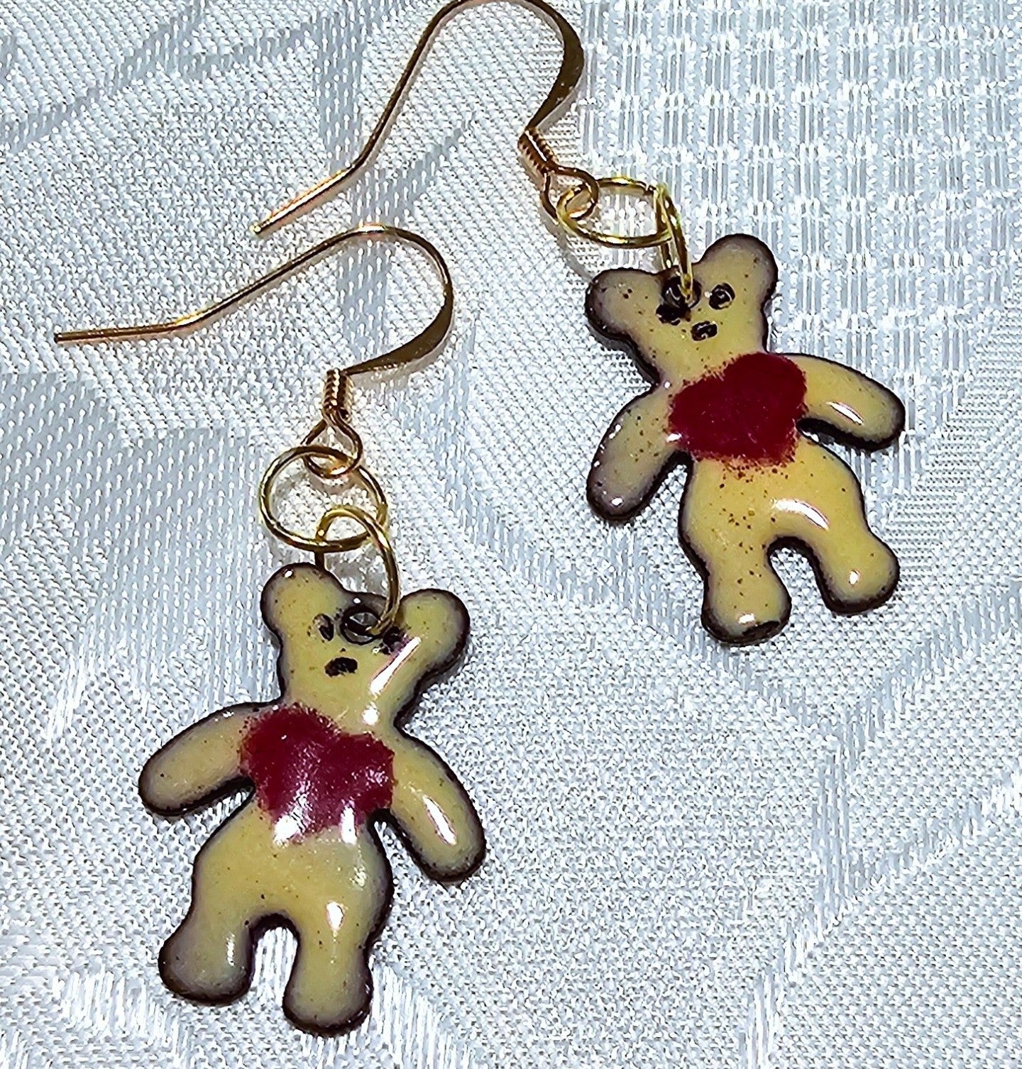 Tiny Teddy Handmade in Metal. So cute! FREE POST