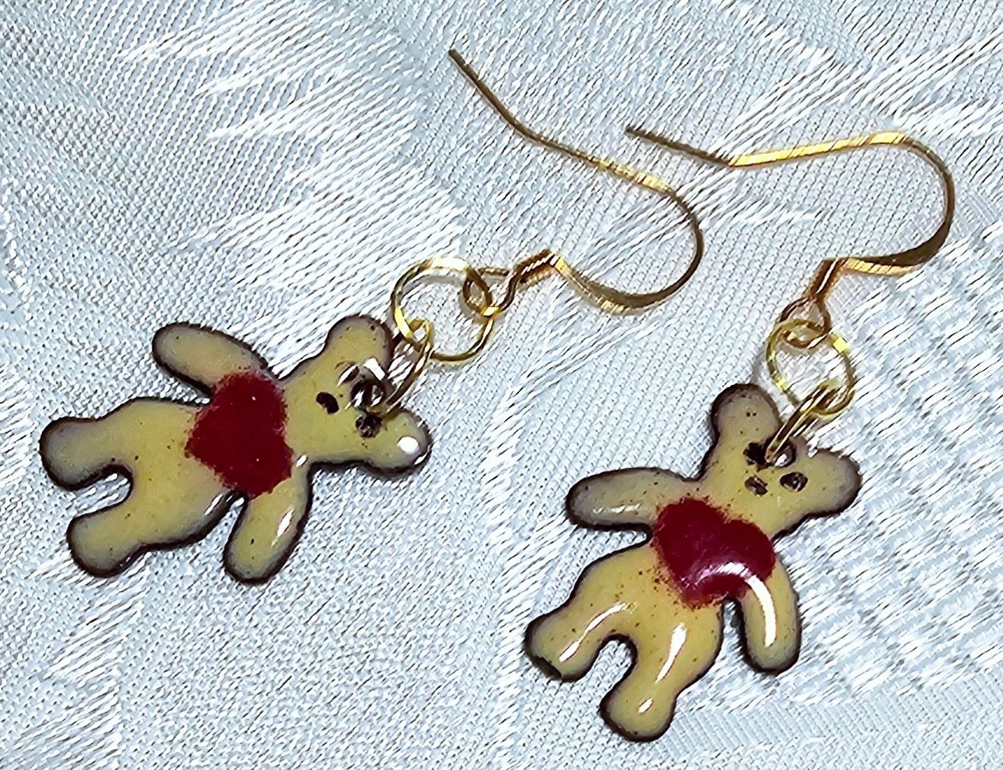 Tiny Teddy Handmade in Metal. So cute! FREE POST