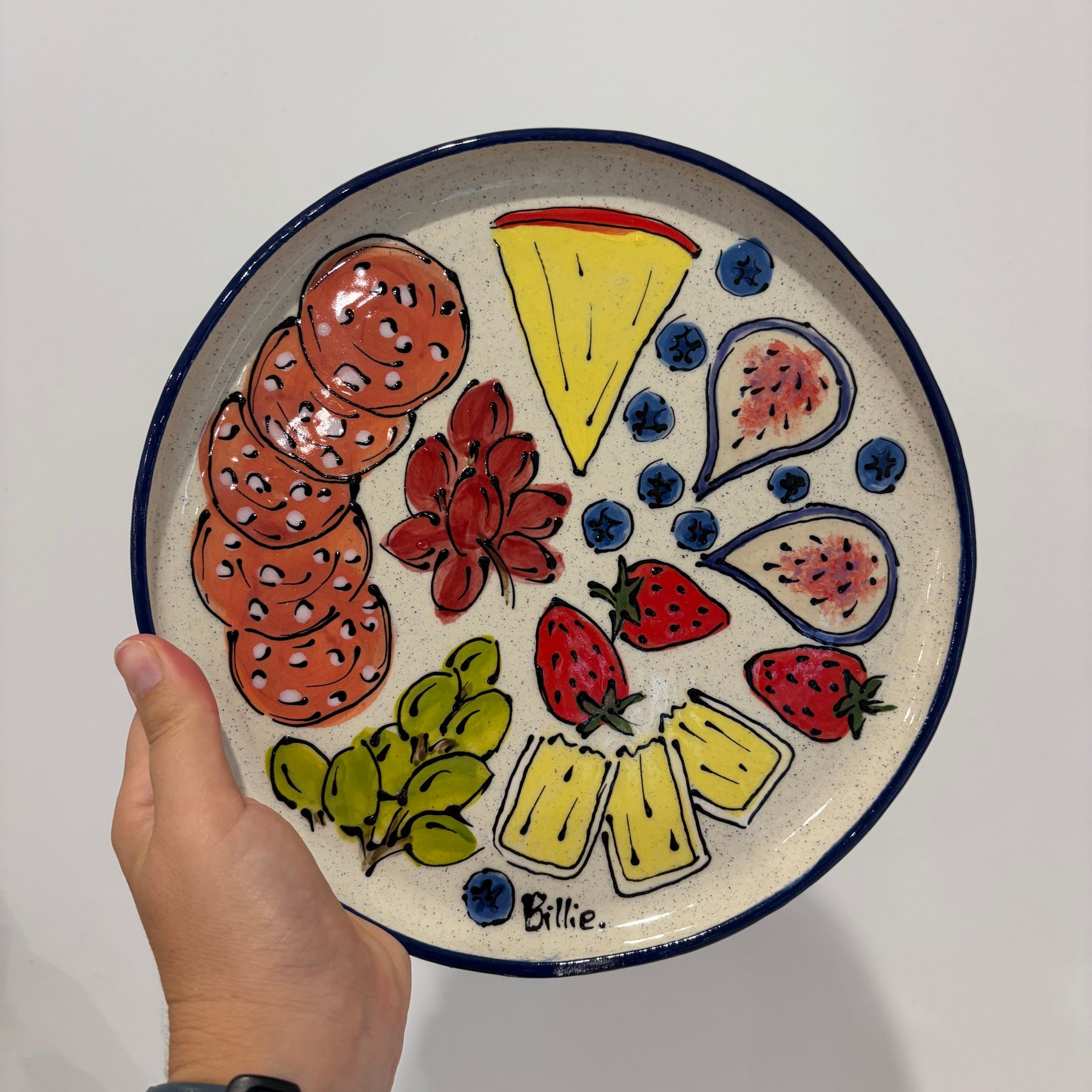 Made to Order - Cheese Board Painted Charcuterie Platters - Cheese, Salami, Fruit!