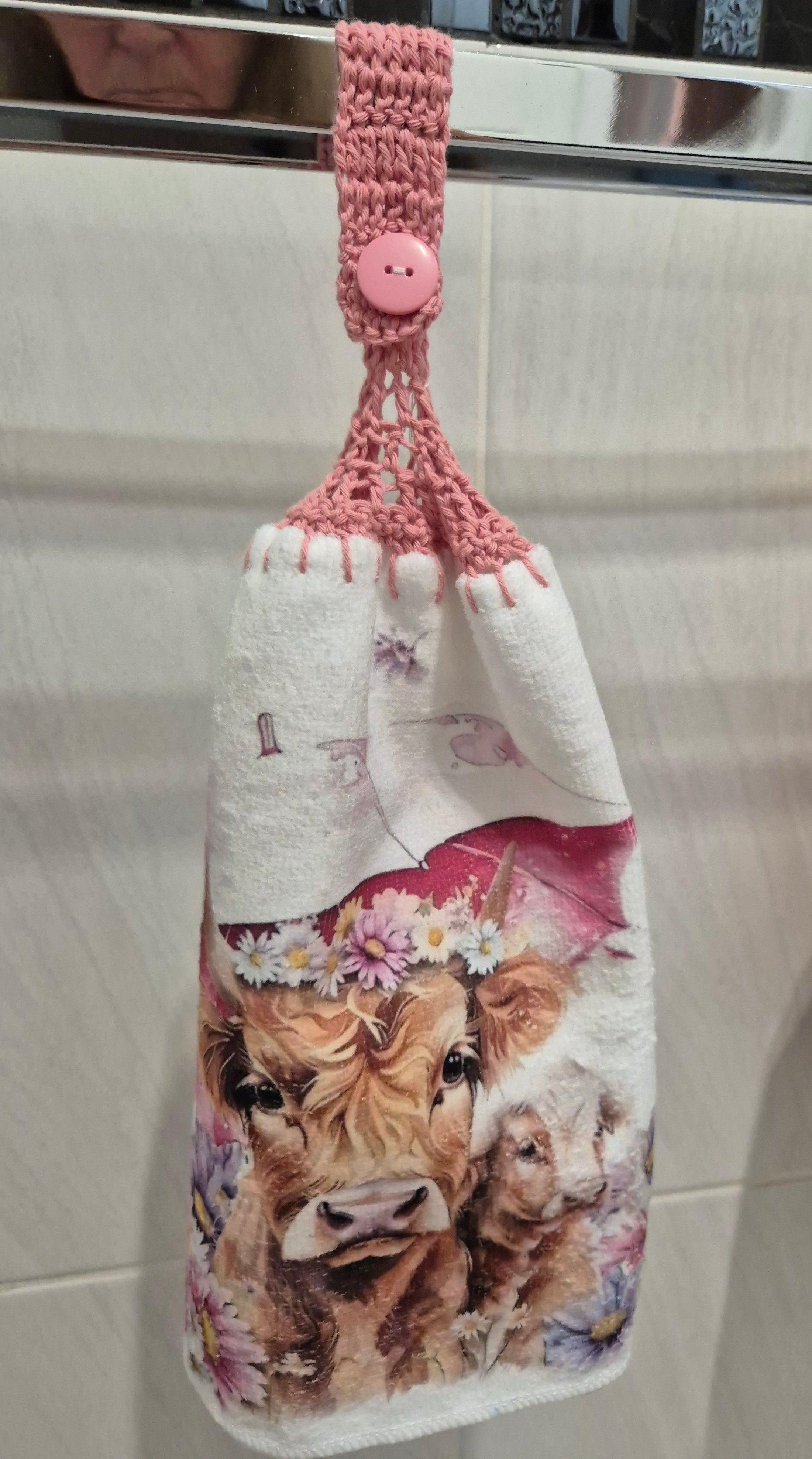 Crochet Double Thickness Hand Towel/Tea Towel