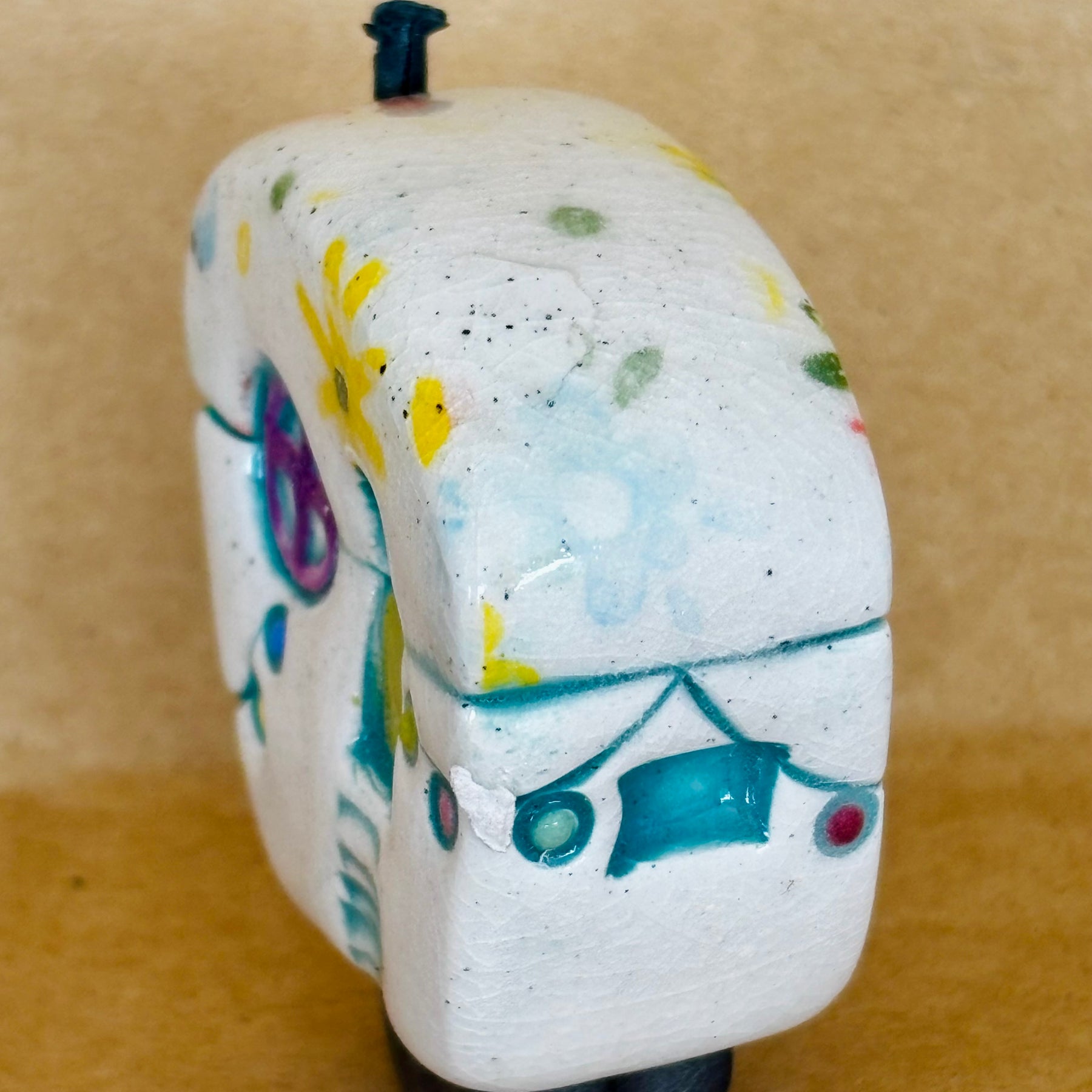 Small Retro Collectable Ceramic Caravan 10