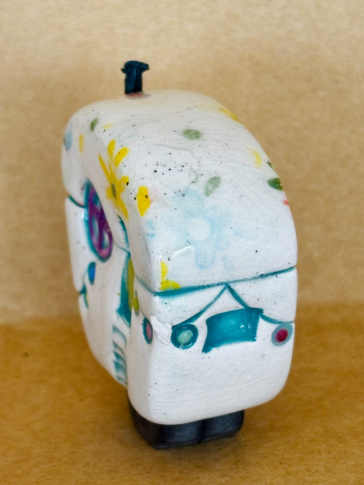 Small Retro Collectable Ceramic Caravan 10