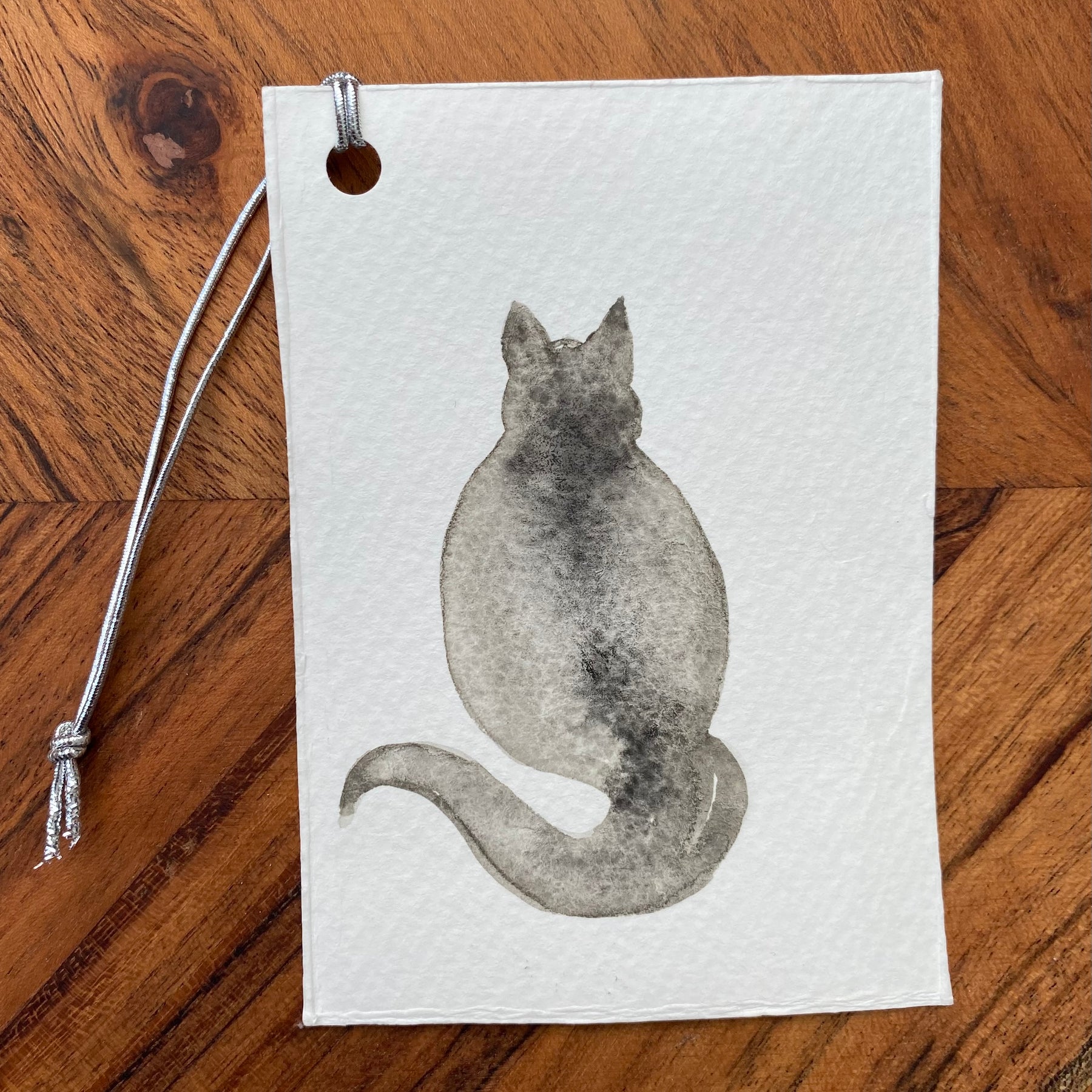 Two Chunky Jason Watercolour Gift Tags/Bookmarks | Handmade Unique Tags/Bookmarks