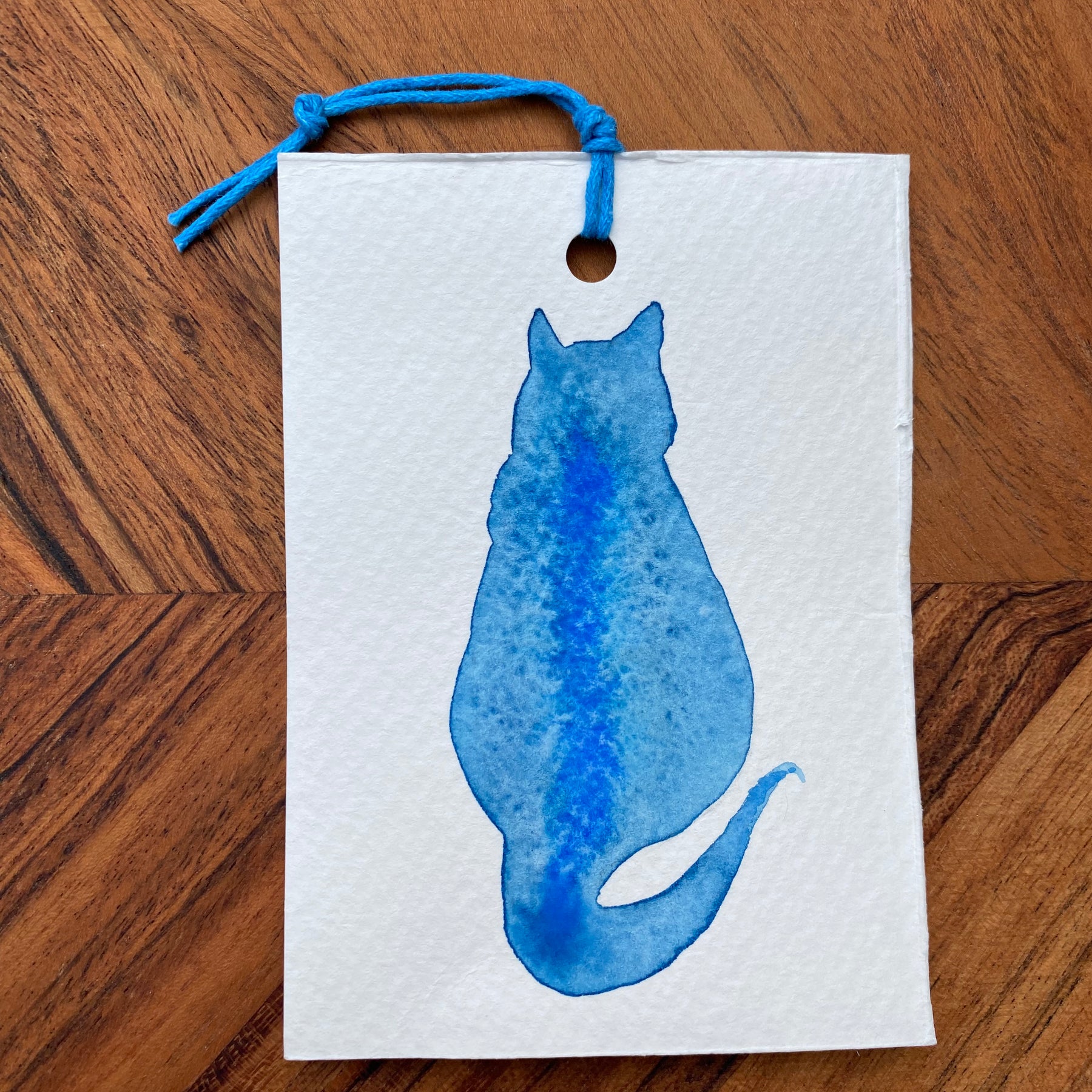 Two Chunky Jason Watercolour Gift Tags/Bookmarks | Handmade Unique Tags/Bookmarks