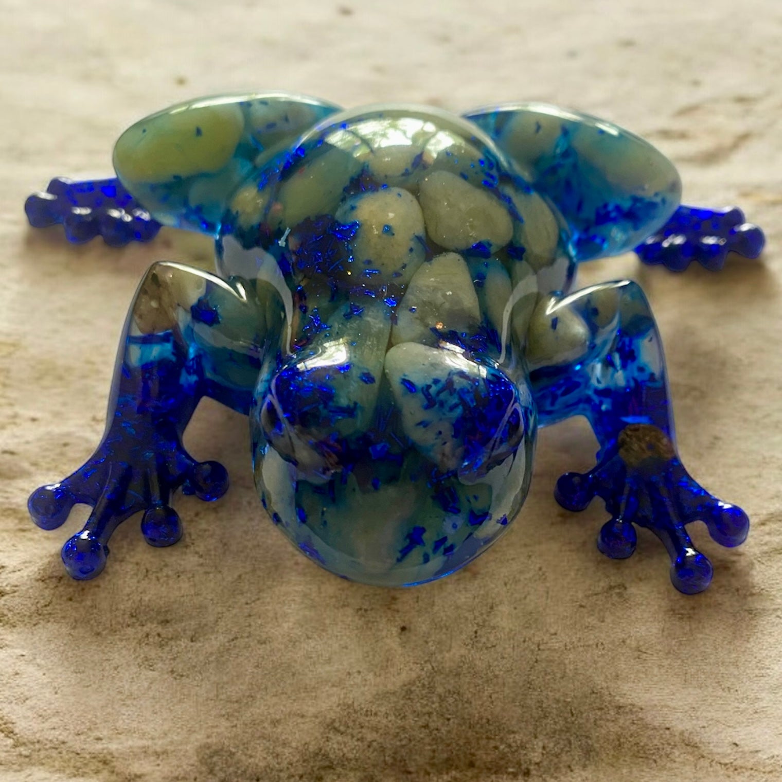 Blue Rippled Pebble Frog