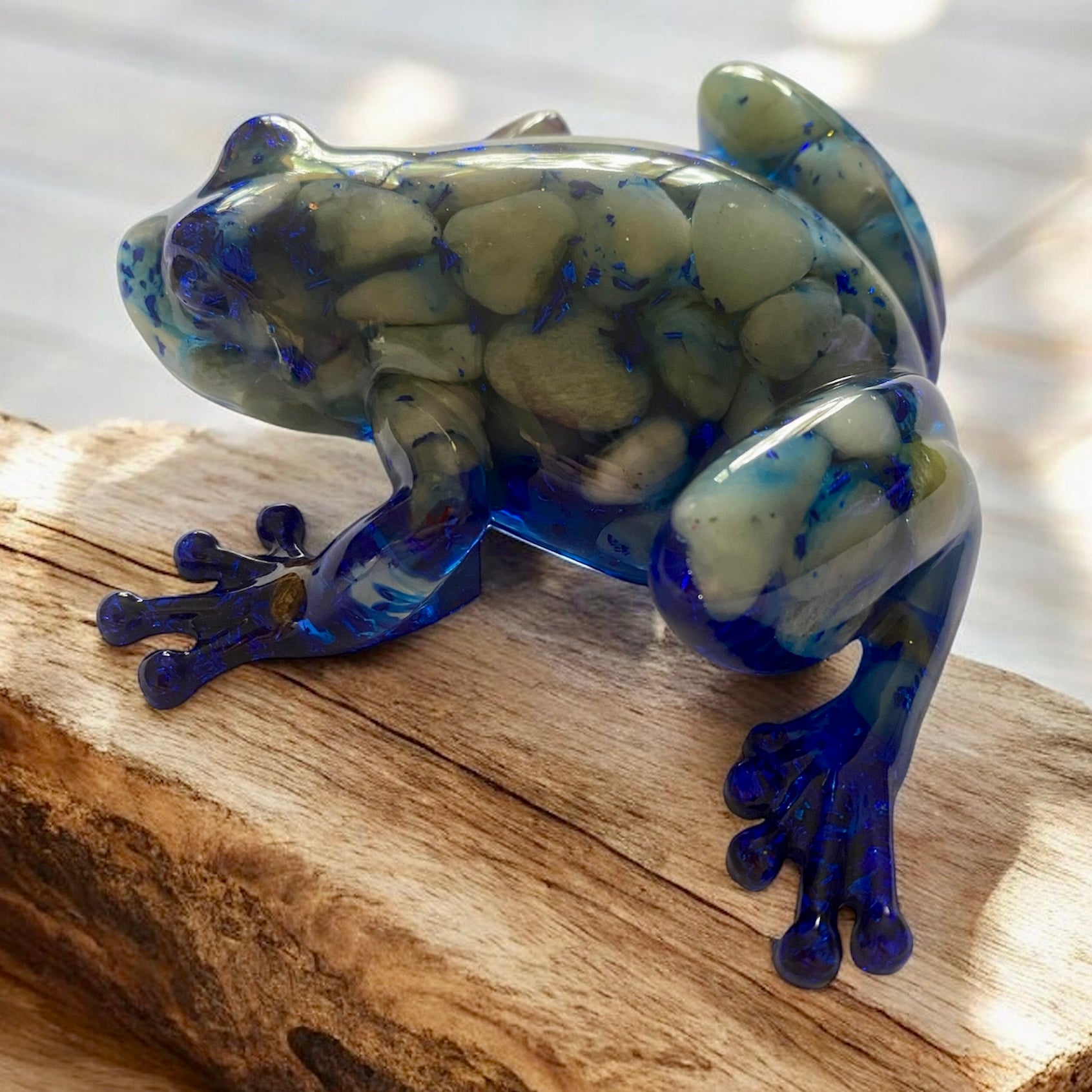 Blue Rippled Pebble Frog