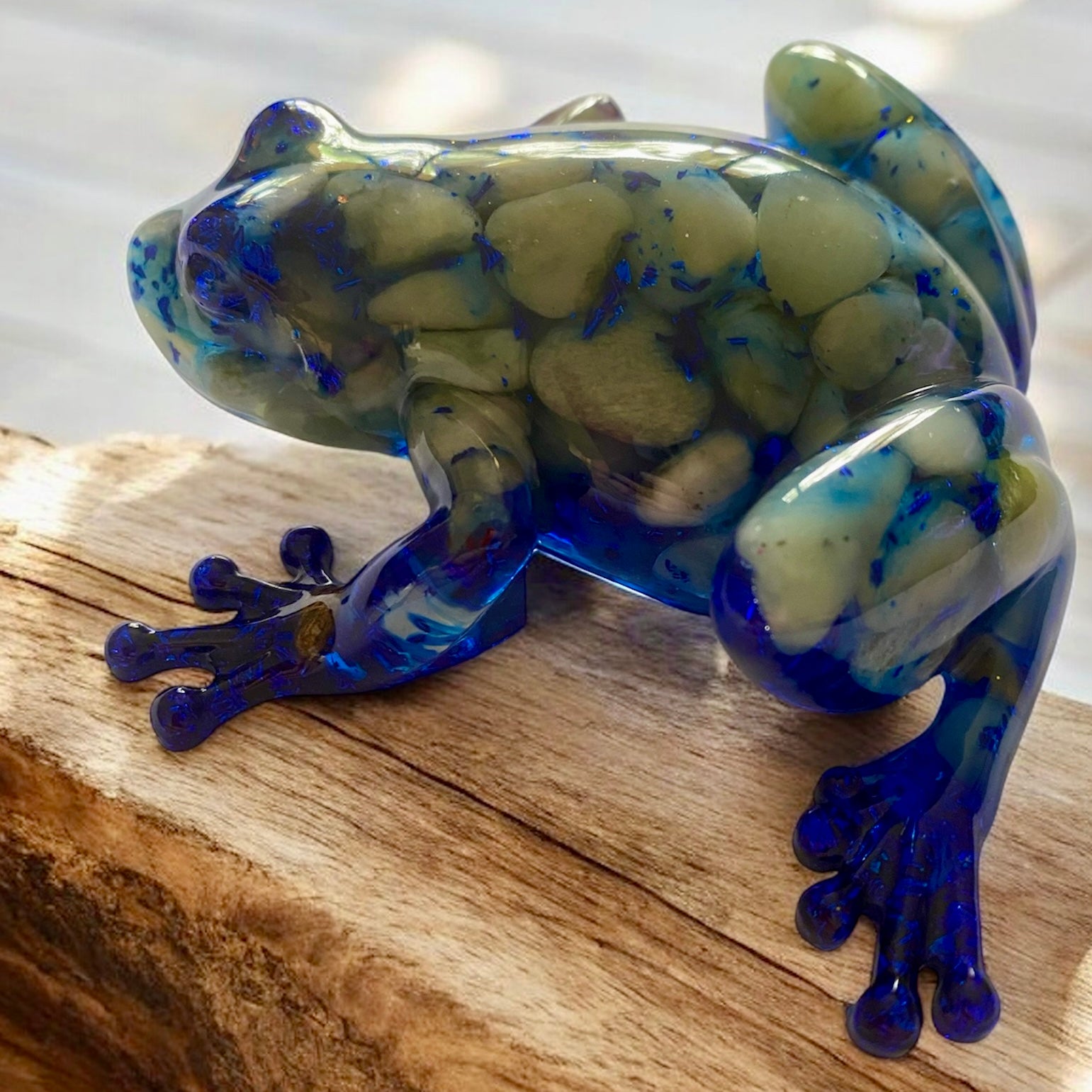 Blue Rippled Pebble Frog